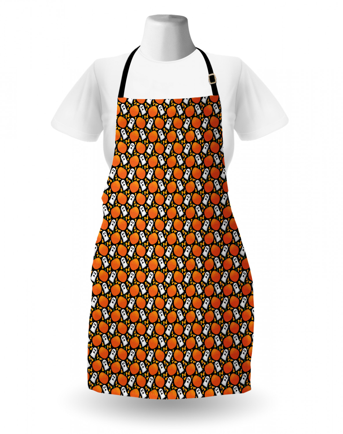 Ambesonne Apron Bib Adjustable Neck for Gardening Cooking Unisex No Fading