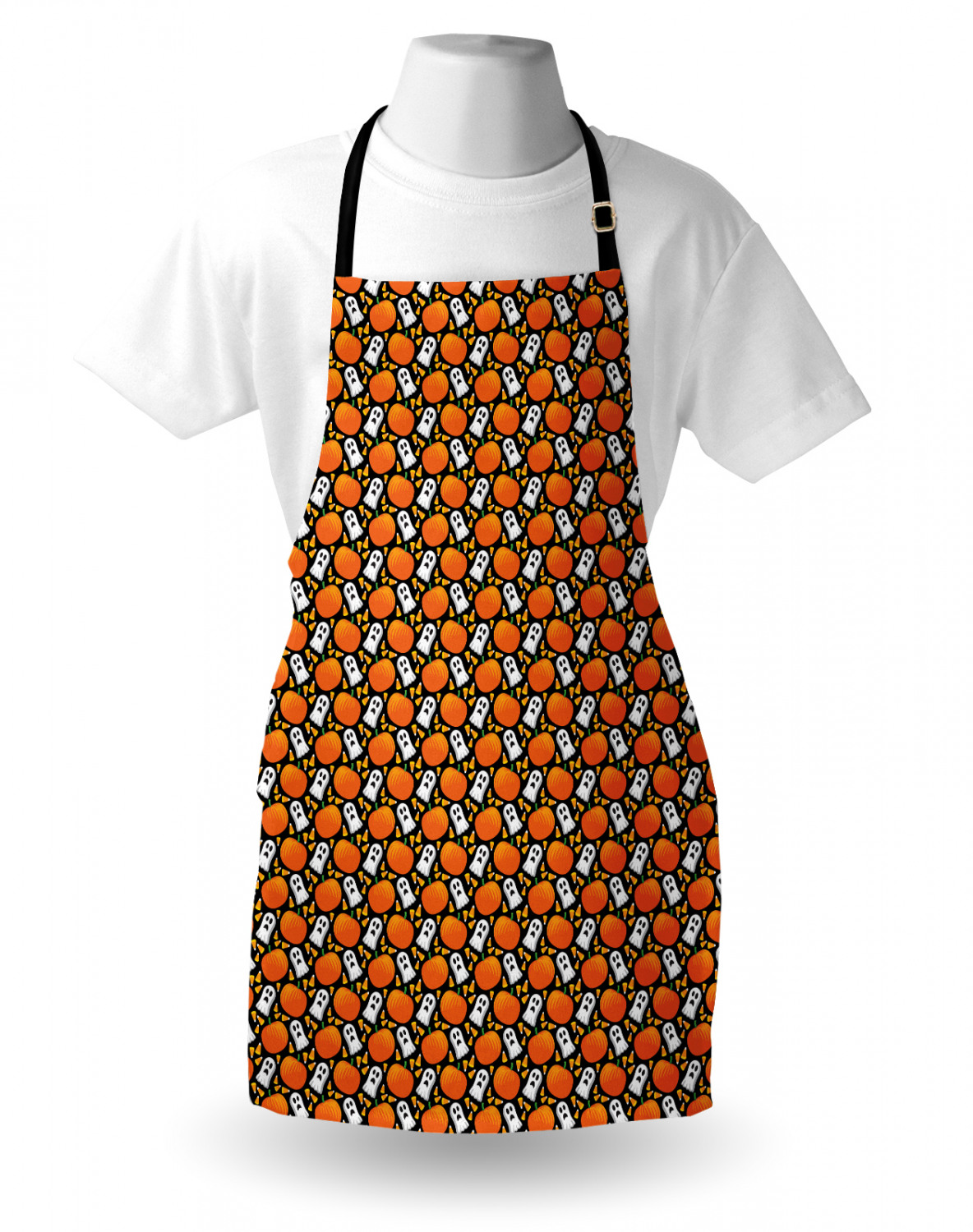 Ambesonne Apron Bib Adjustable Neck for Gardening Cooking Unisex No Fading