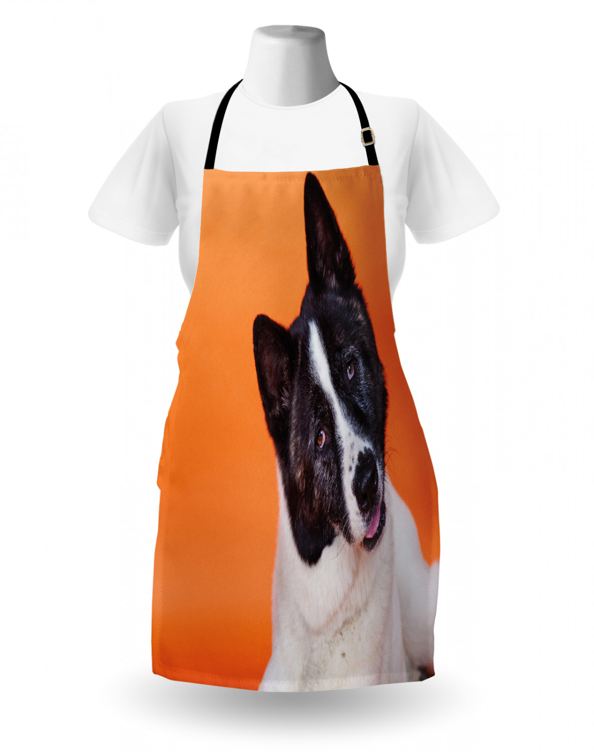 Ambesonne Apron Bib Adjustable Neck for Gardening Cooking Unisex No Fading