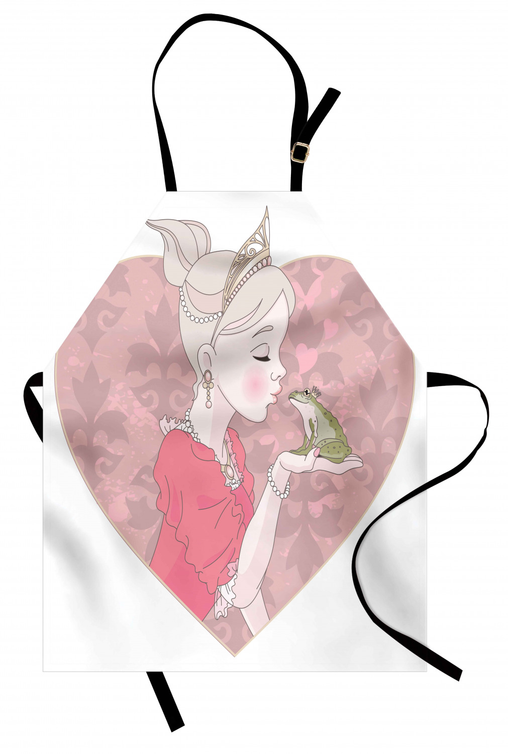 Ambesonne Apron Bib Adjustable Neck for Gardening Cooking Unisex No Fading