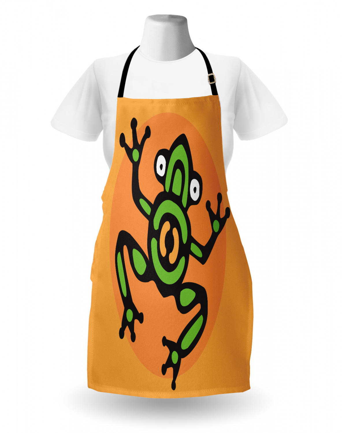 Ambesonne Apron Bib Adjustable Neck for Gardening Cooking Unisex No Fading