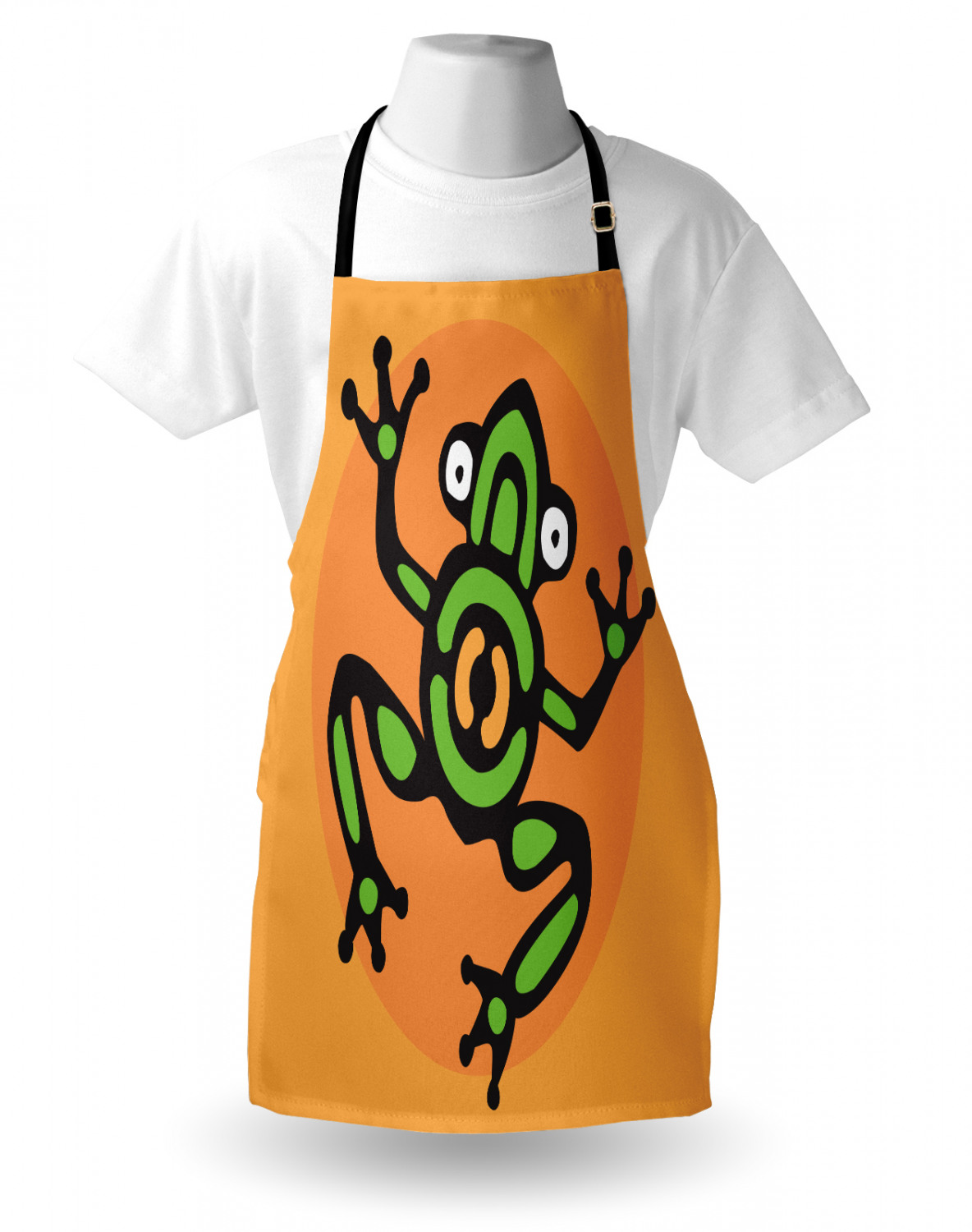 Ambesonne Apron Bib Adjustable Neck for Gardening Cooking Unisex No Fading