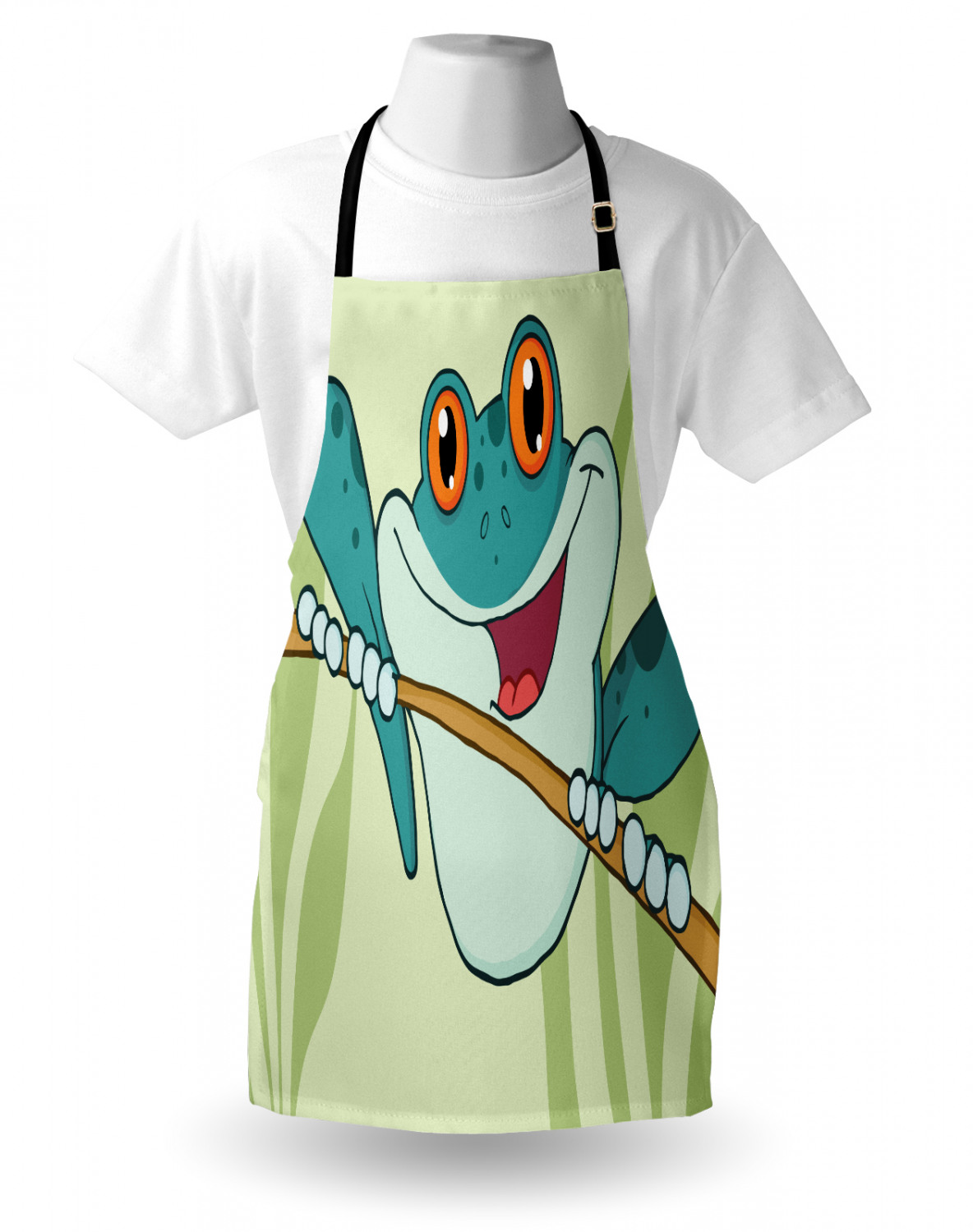 Ambesonne Apron Bib Adjustable Neck for Gardening Cooking Unisex No Fading