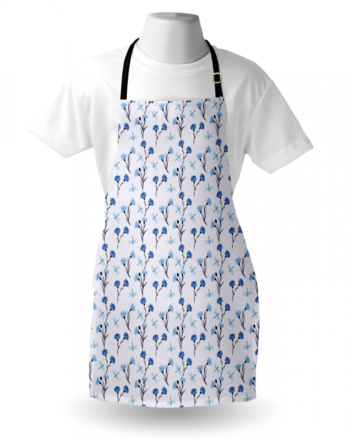 Ambesonne Apron Bib with Adjustable Neck Strap for Garden Cooking Standard Size