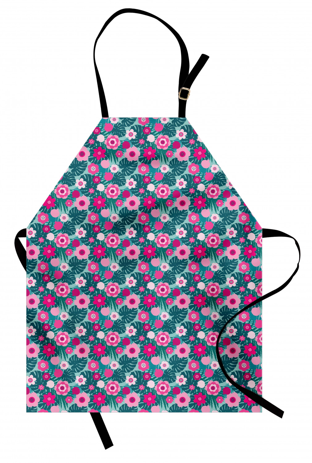 Ambesonne Apron Bib with Adjustable Neck Strap for Garden Cooking Standard Size