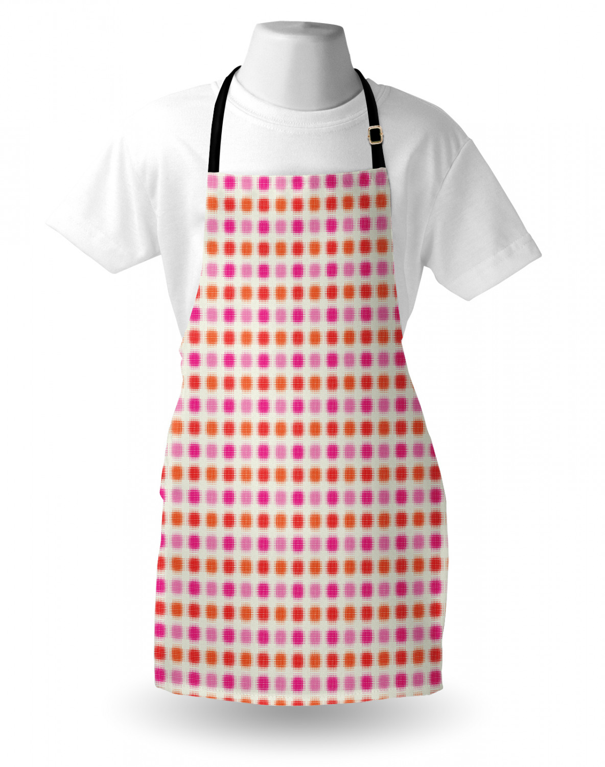 Ambesonne Apron Bib with Adjustable Neck Strap for Garden Cooking Standard Size