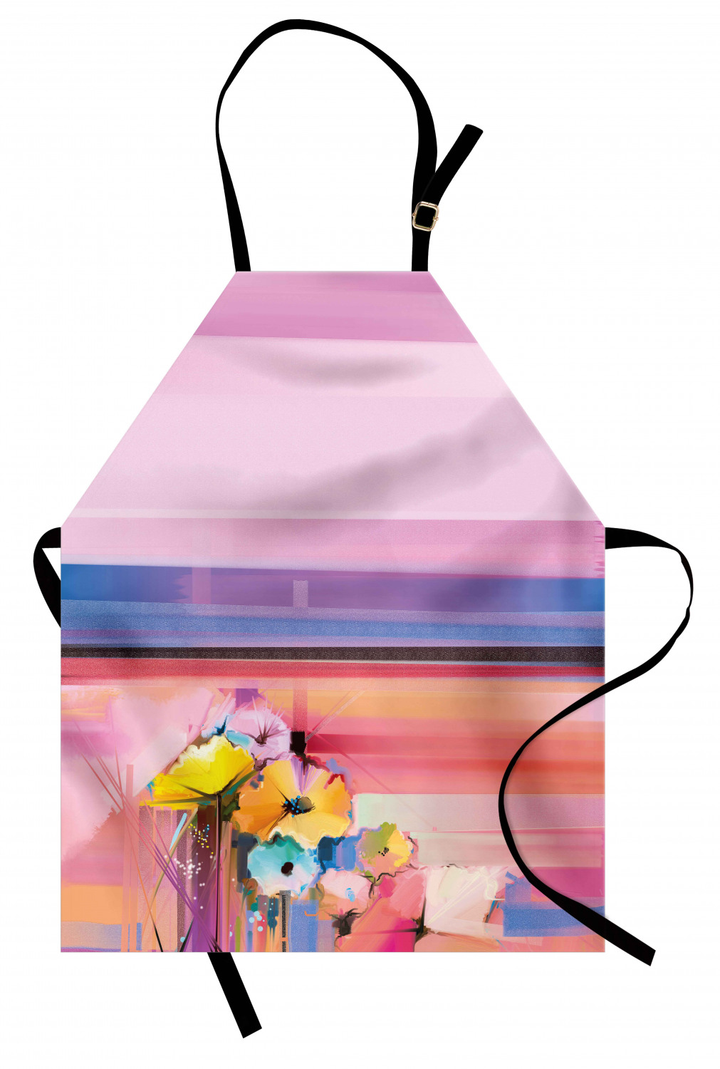 Ambesonne Long Lasting Apron with Adjustable Neck for Gardening and Cooking