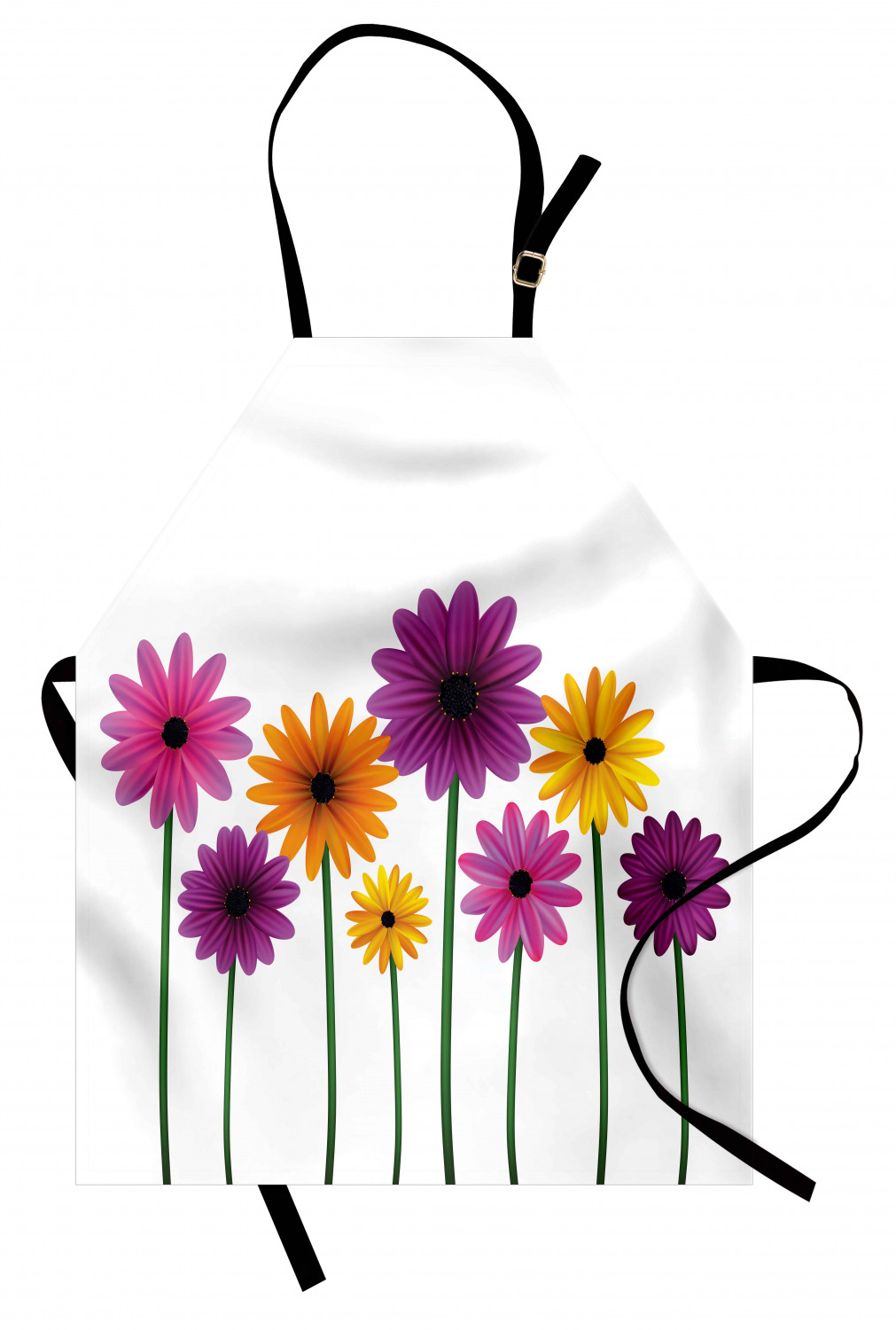 Ambesonne Long Lasting Apron with Adjustable Neck for Gardening and Cooking