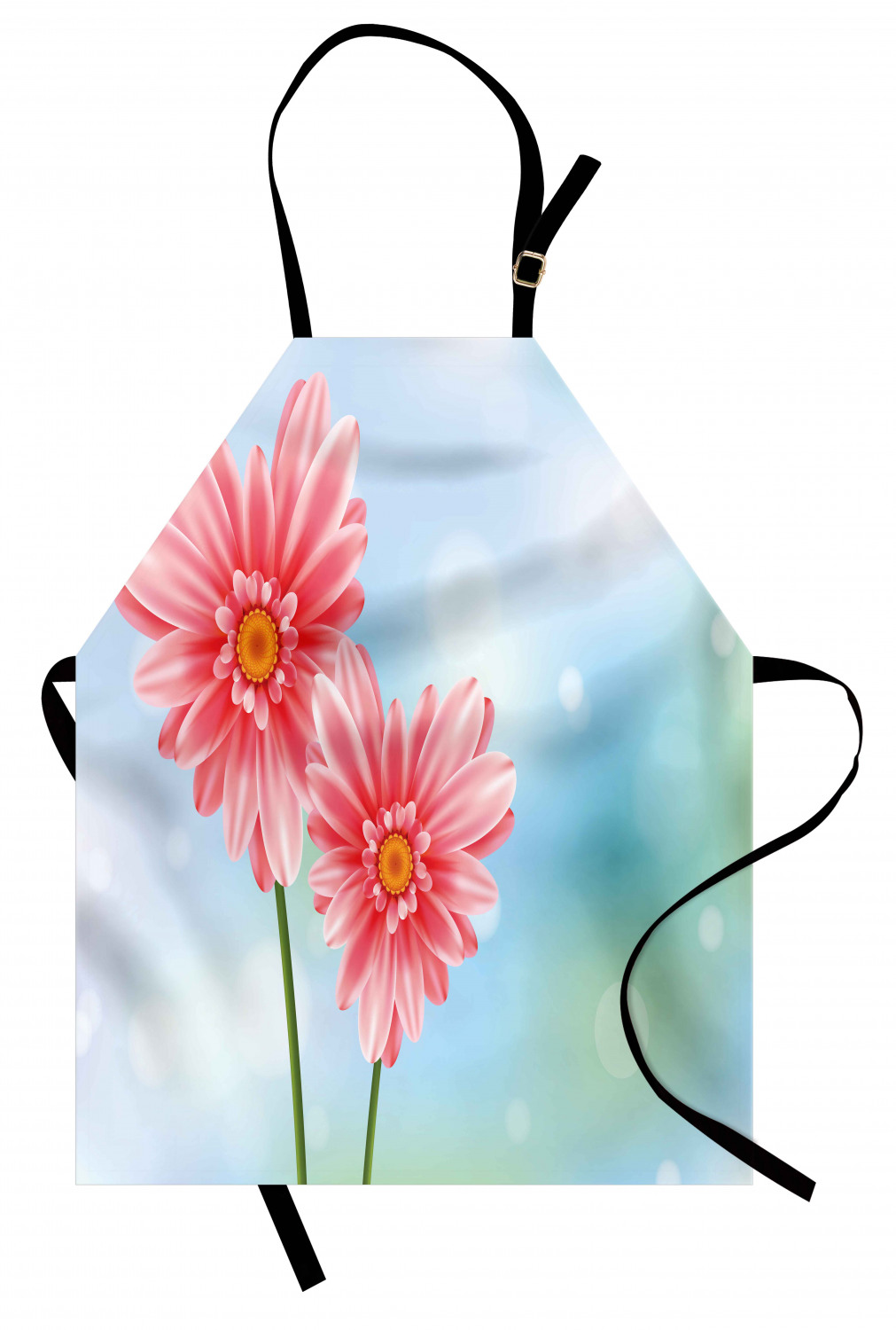 Ambesonne Long Lasting Apron with Adjustable Neck for Gardening and Cooking