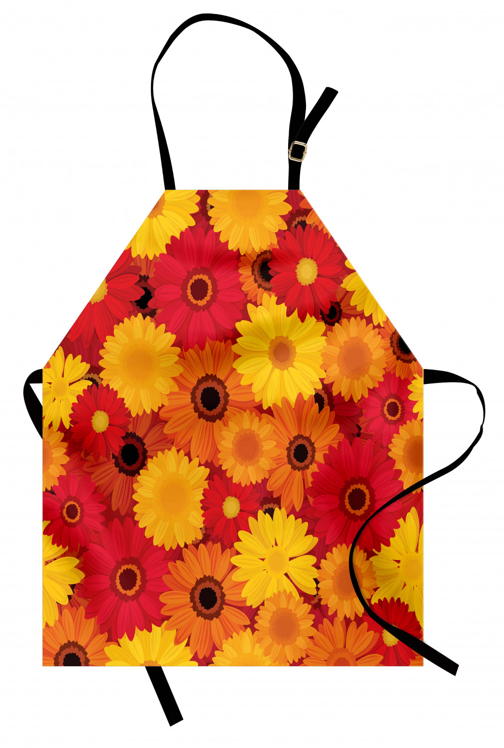 Ambesonne Long Lasting Apron with Adjustable Neck for Gardening and Cooking