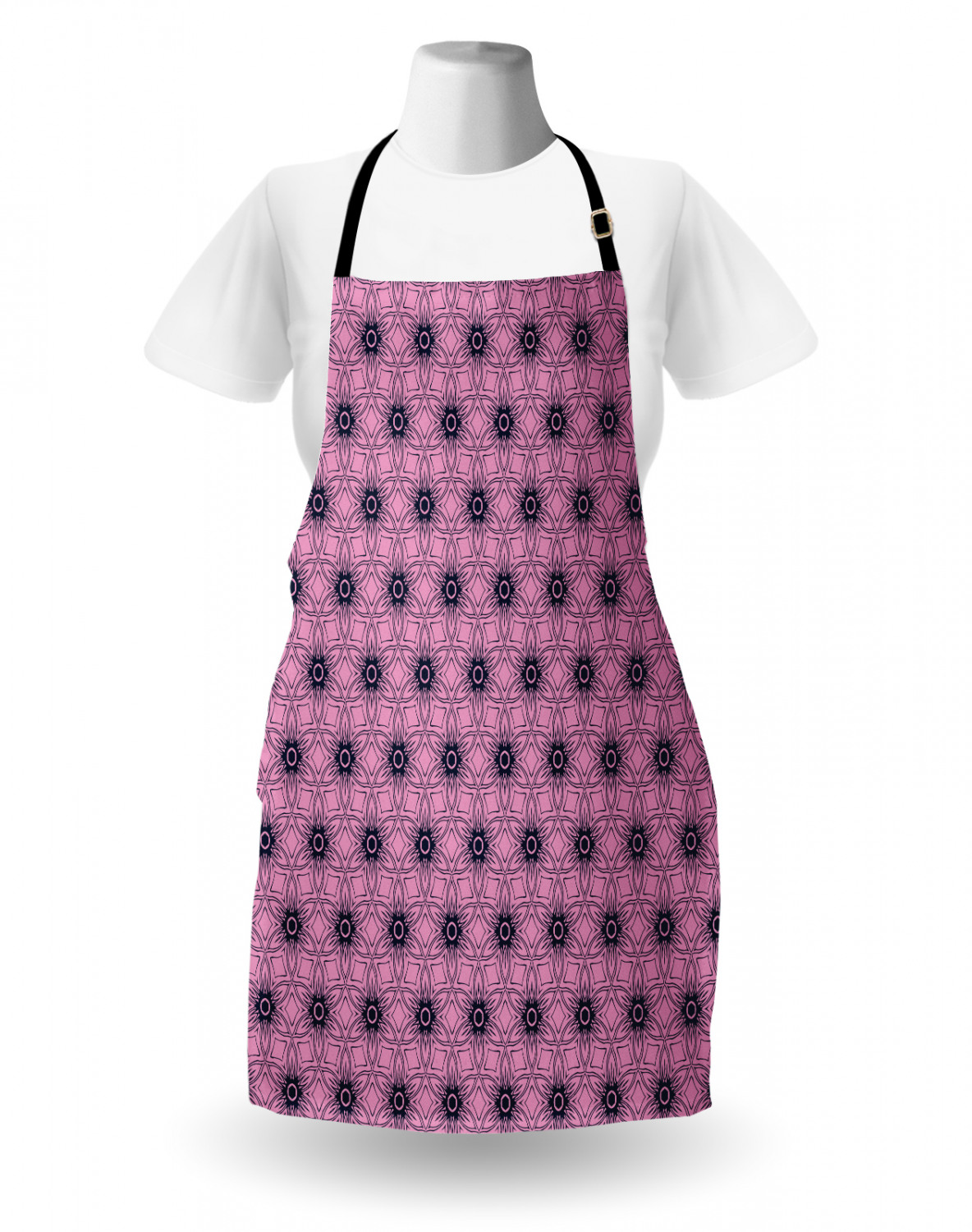 Ambesonne Long Lasting Apron with Adjustable Neck for Gardening and Cooking