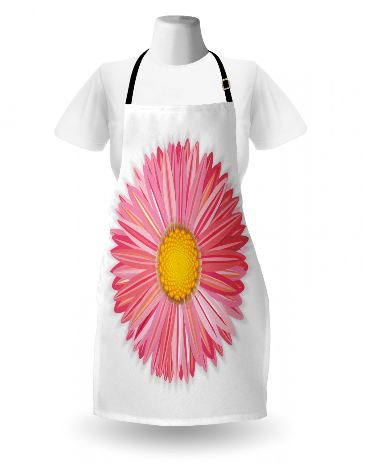 Ambesonne Long Lasting Apron with Adjustable Neck for Gardening and Cooking