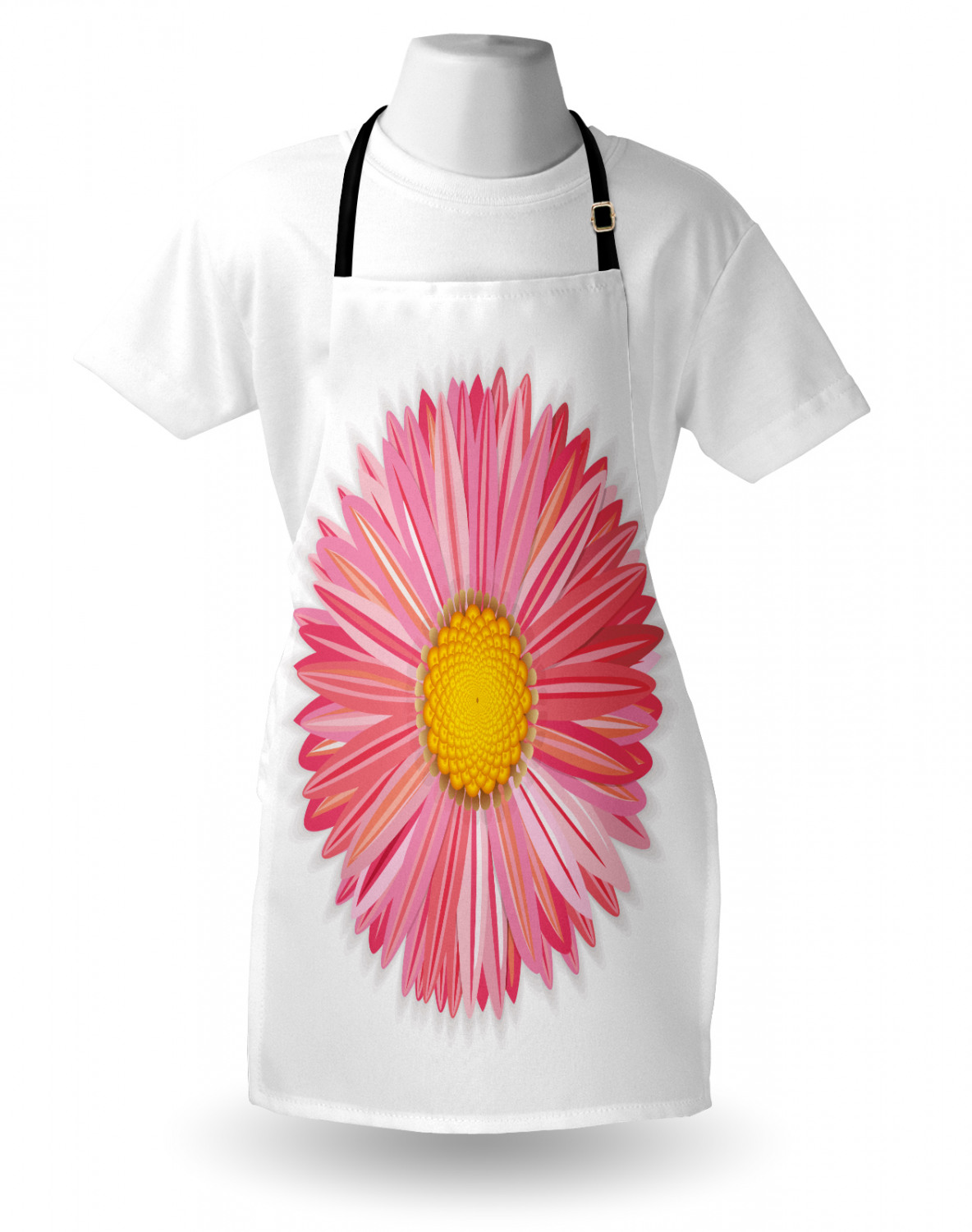 Ambesonne Long Lasting Apron with Adjustable Neck for Gardening and Cooking