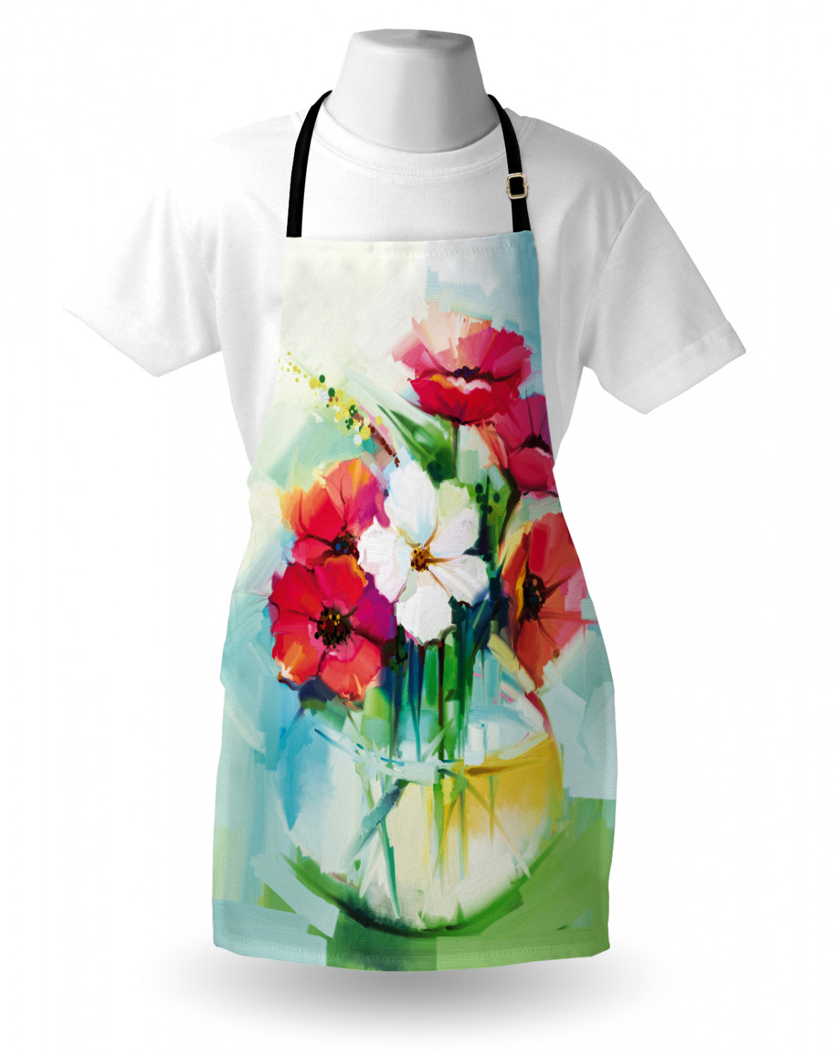 Ambesonne Long Lasting Apron with Adjustable Neck for Gardening and Cooking