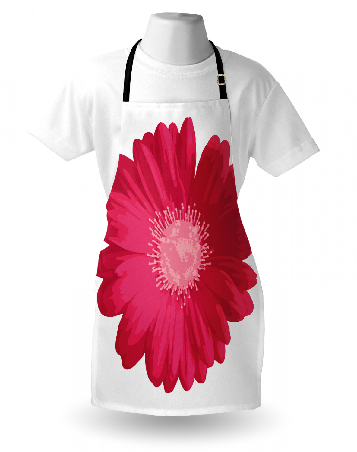 Ambesonne Long Lasting Apron with Adjustable Neck for Gardening and Cooking