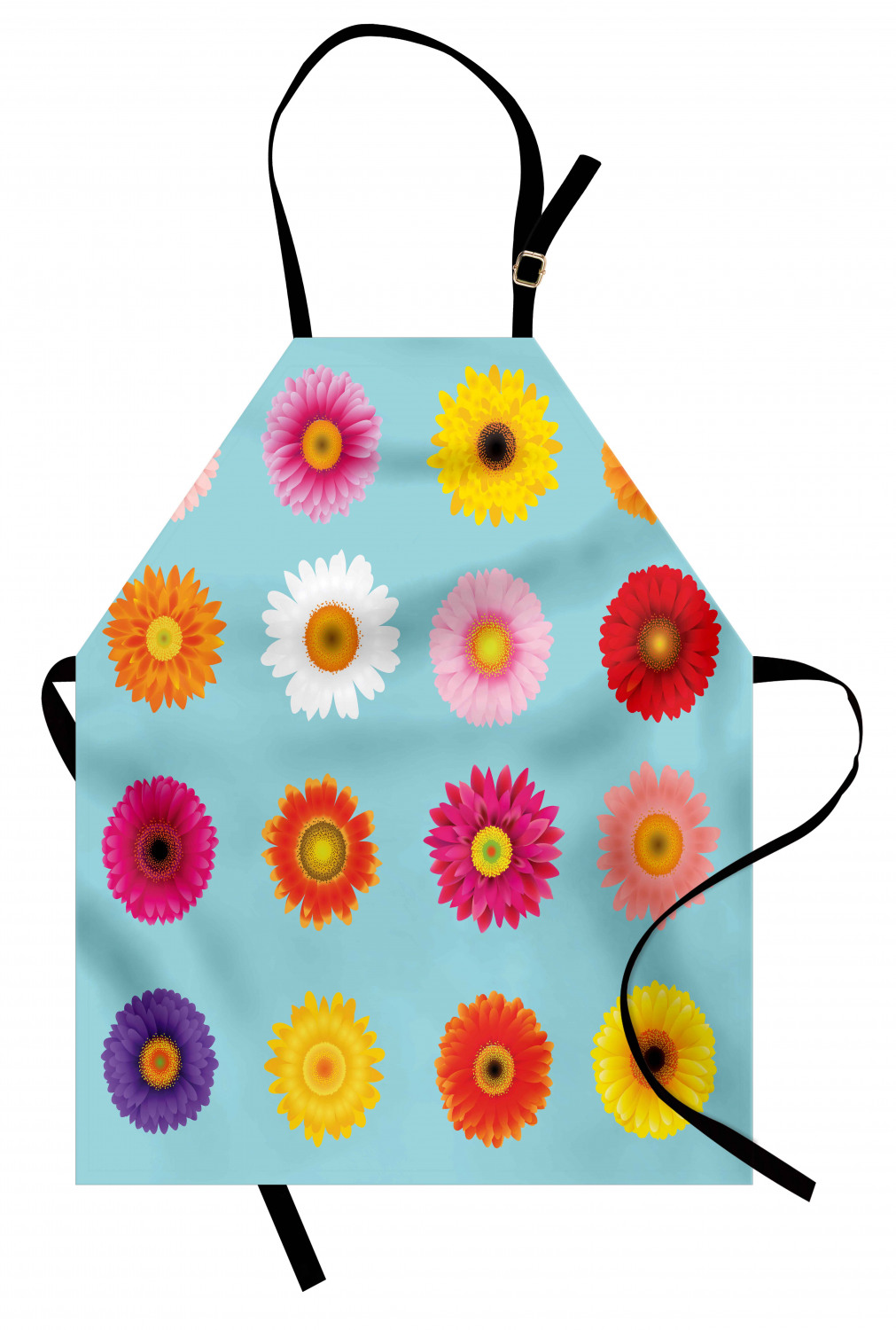 Ambesonne Long Lasting Apron with Adjustable Neck for Gardening and Cooking