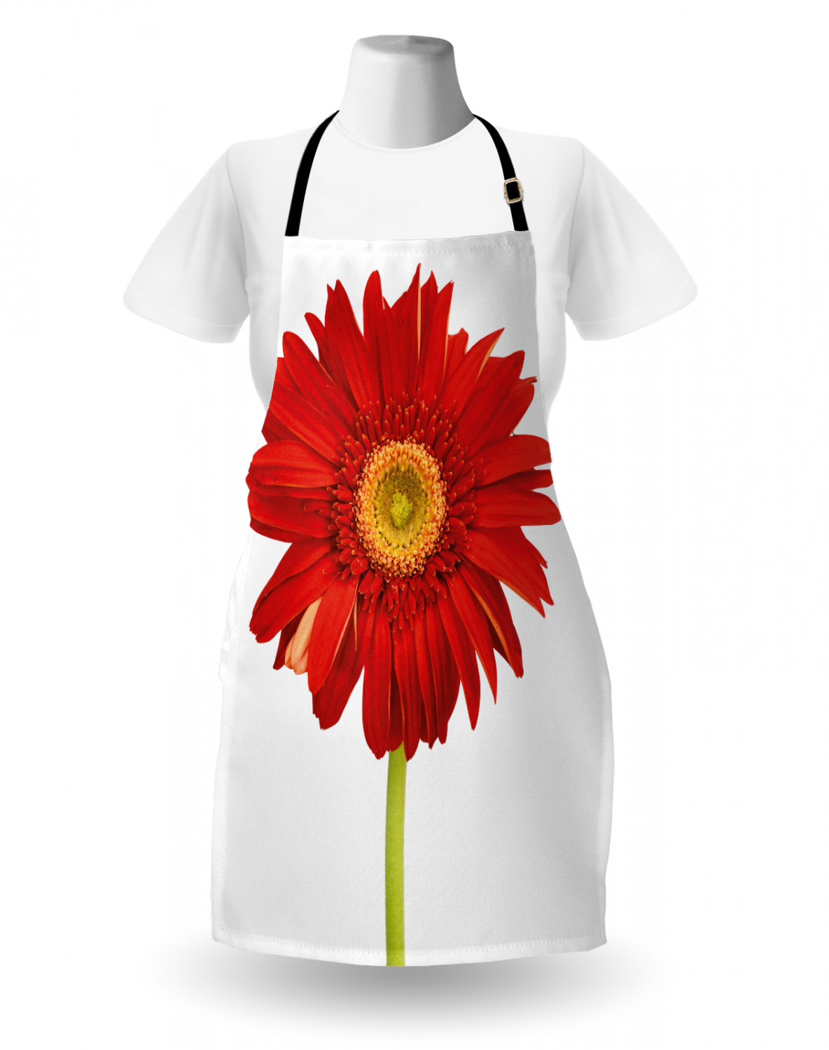 Ambesonne Long Lasting Apron with Adjustable Neck for Gardening and Cooking