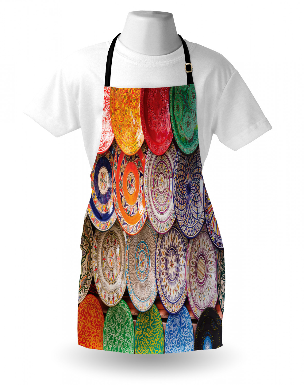 Mexican Sugar Skull Apron Unisex Kitchen Bib with Adjustable Neck Cooking Baking