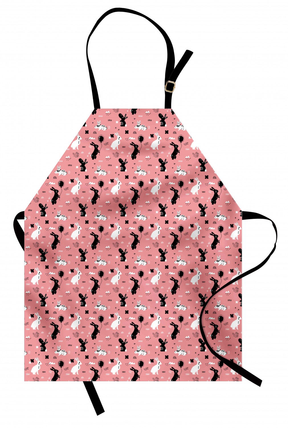 Ambesonne Bunny Kids Apron Boys Girls Apron Bib Cooking & Painting