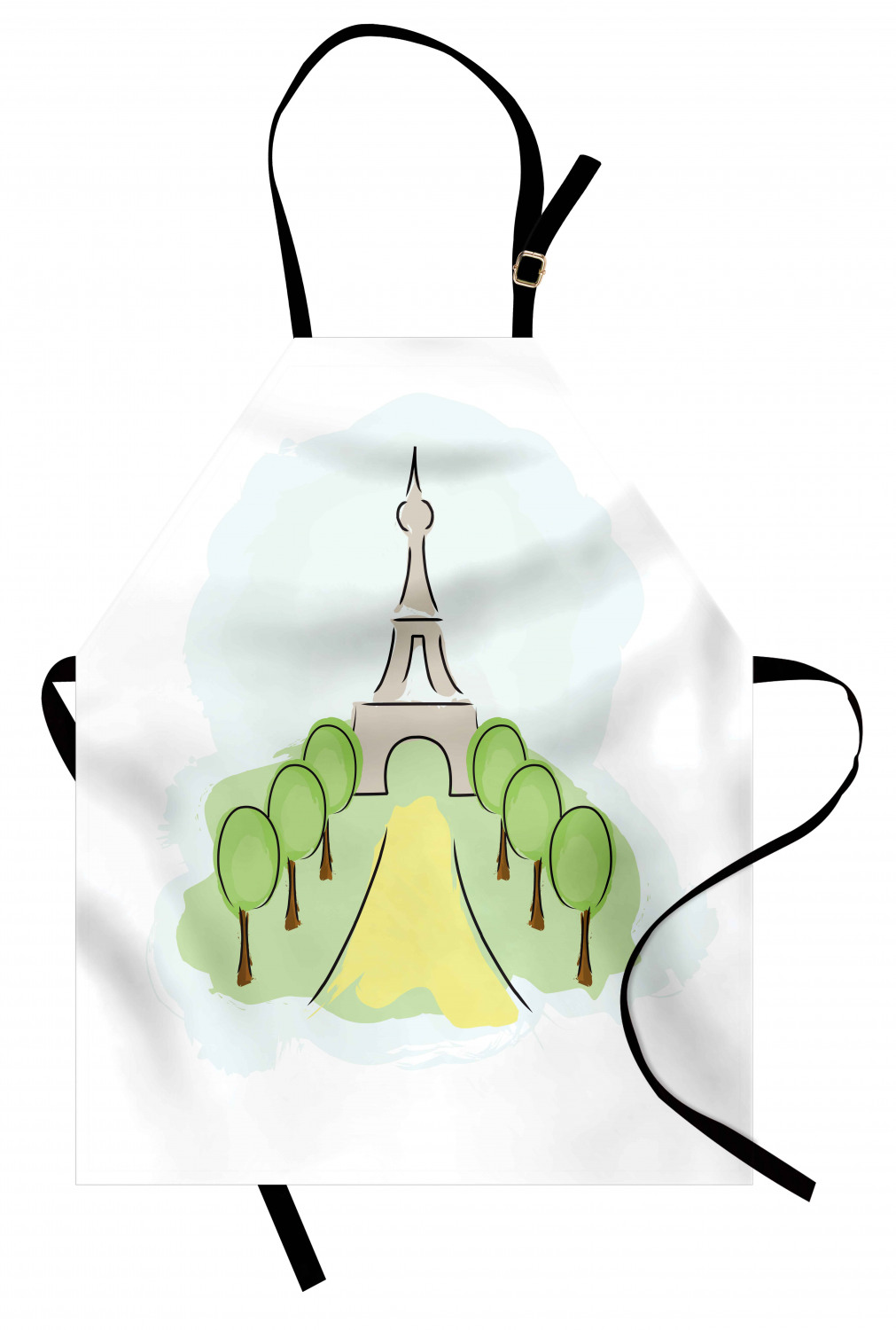 Ambesonne Apron with Adjustable Strap for Gardening Cooking No Fading