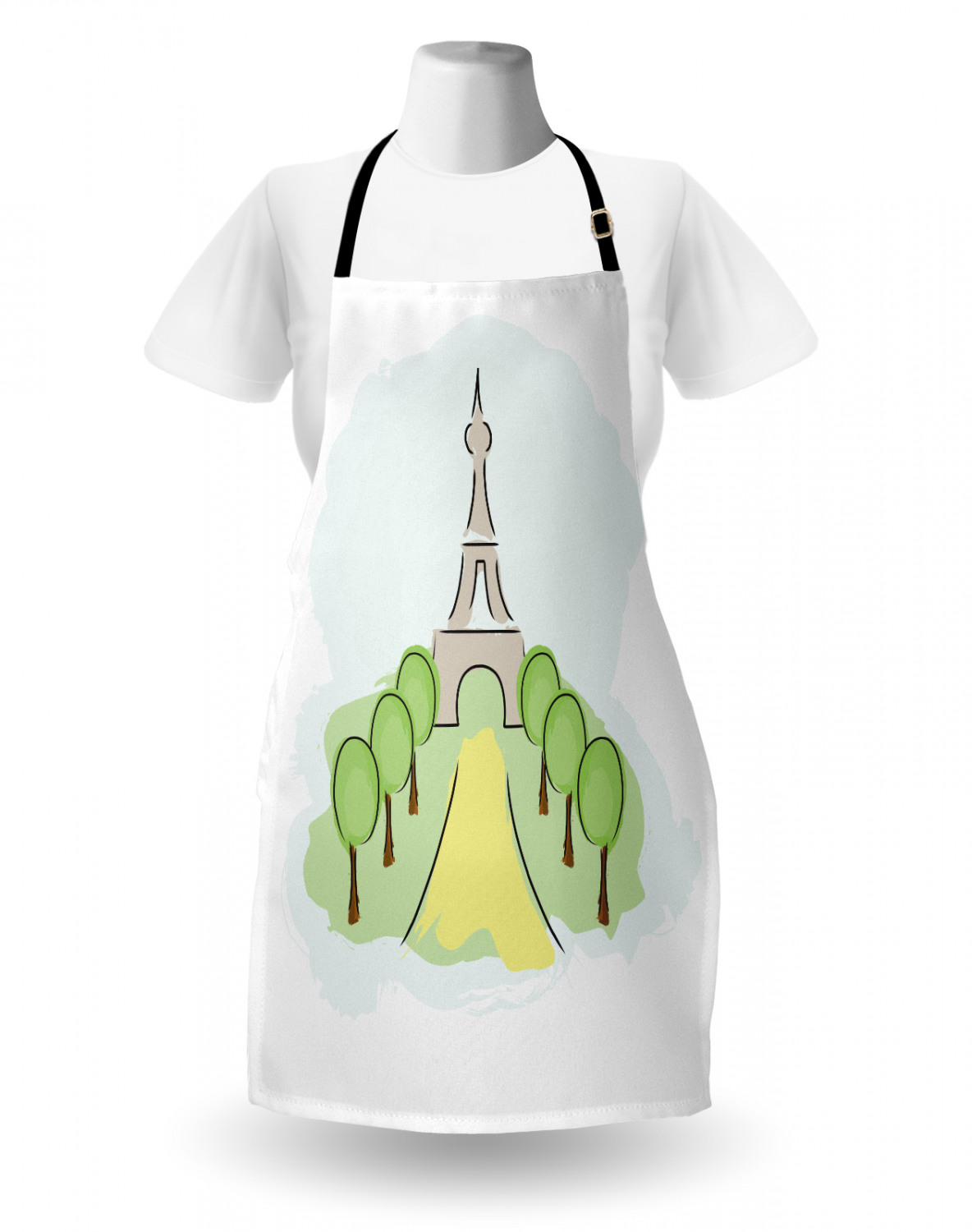 Ambesonne Apron with Adjustable Strap for Gardening Cooking No Fading