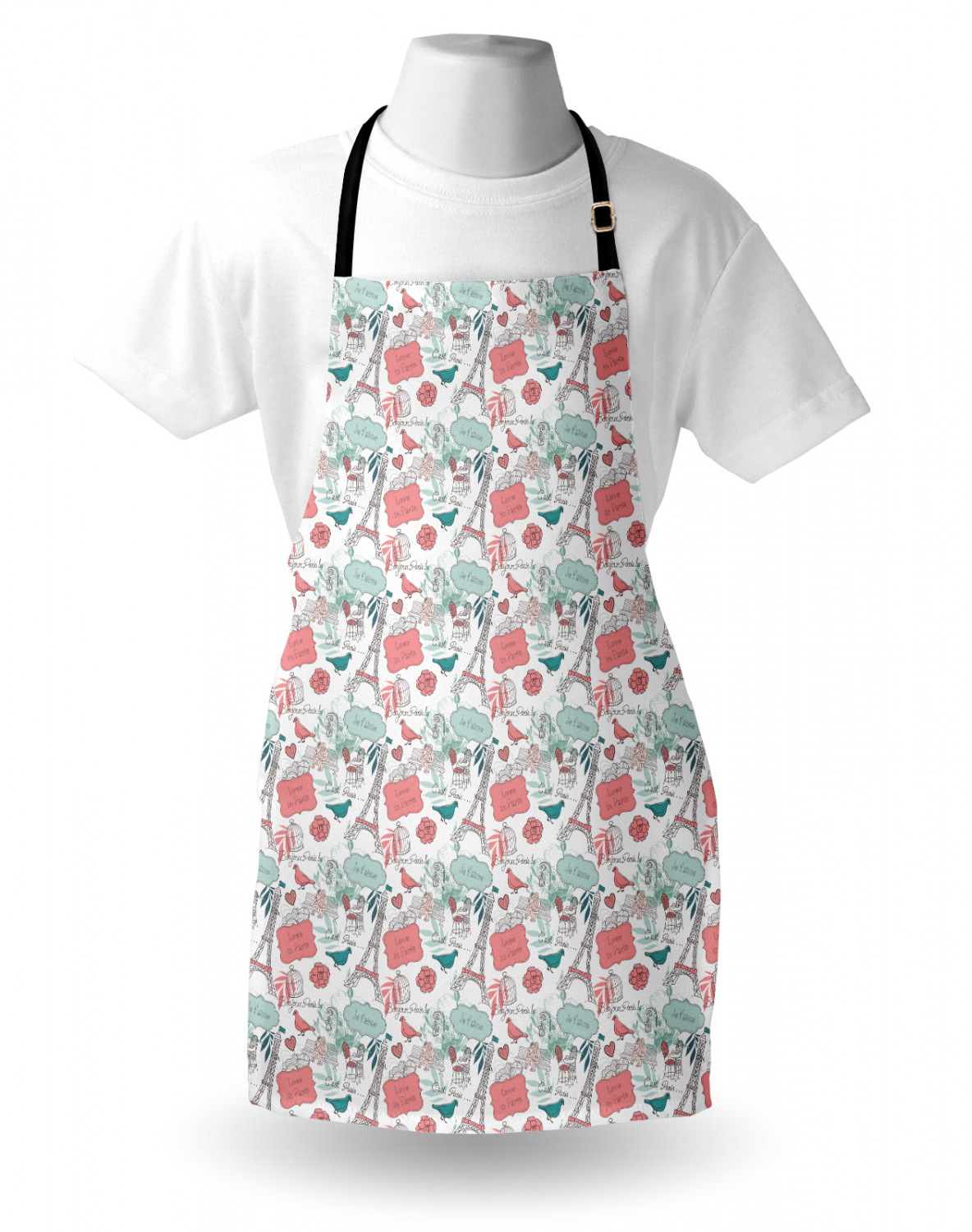 Ambesonne Apron with Adjustable Strap for Gardening Cooking No Fading