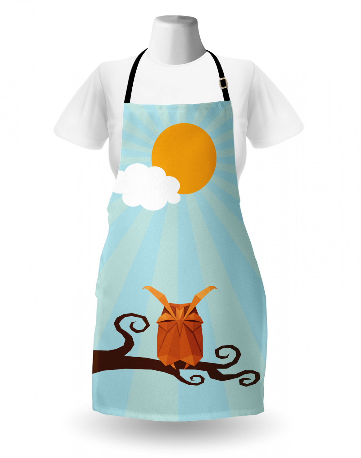 Ambesonne Apron Adjustable Strap for Gardening Cooking Clear Image