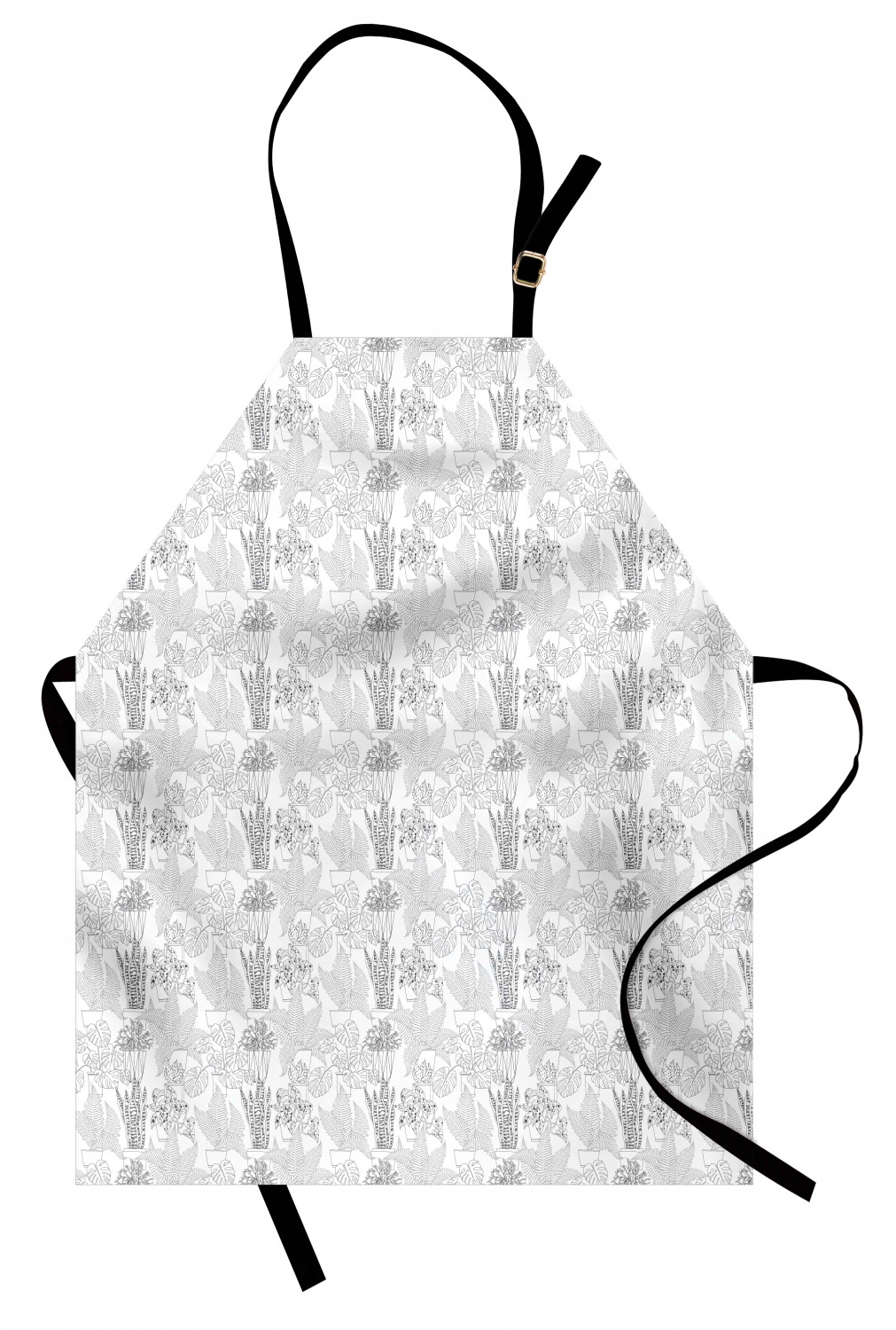 Unisex Indoor Use Apron with Adjustable Neck Strap for Garden Cooking Ambesonne