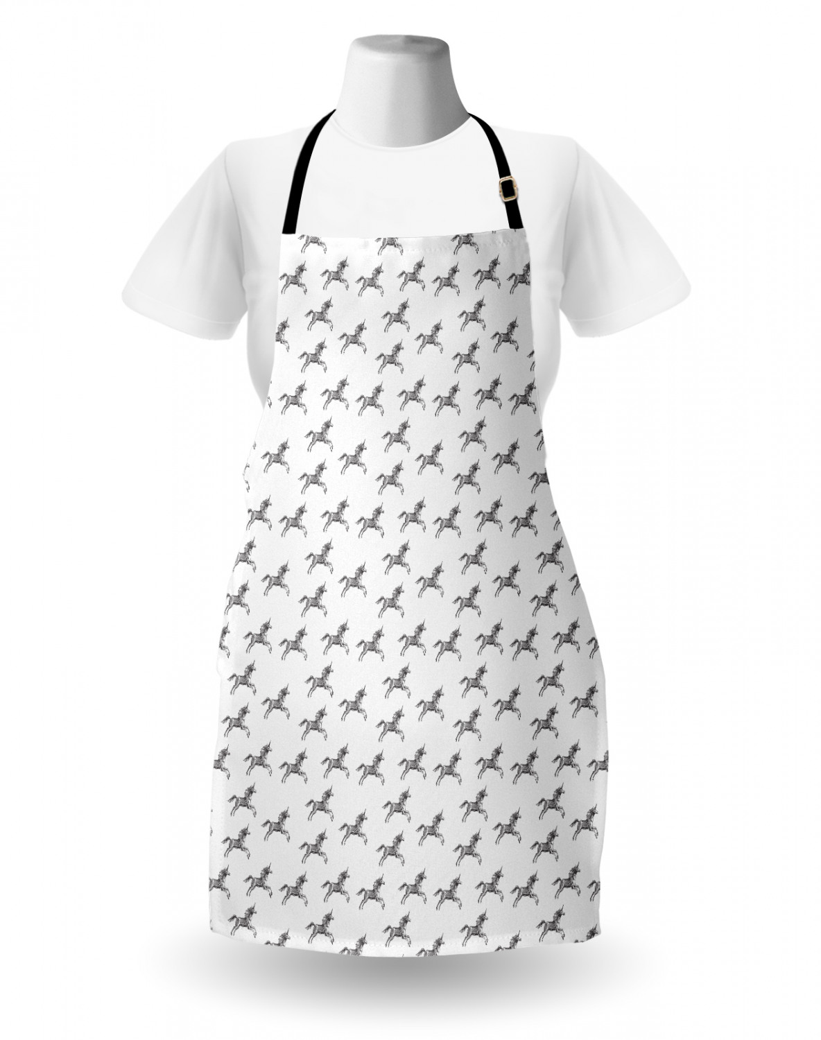 Unisex Indoor Use Apron with Adjustable Neck Strap for Garden Cooking Ambesonne