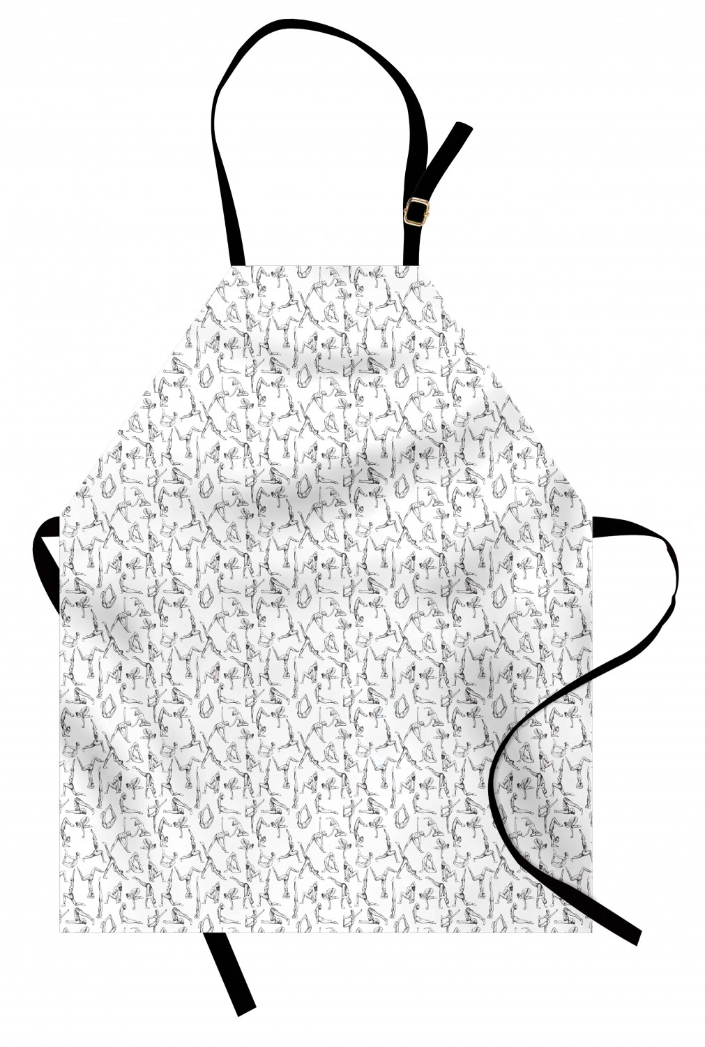 Unisex Indoor Use Apron with Adjustable Neck Strap for Garden Cooking Ambesonne