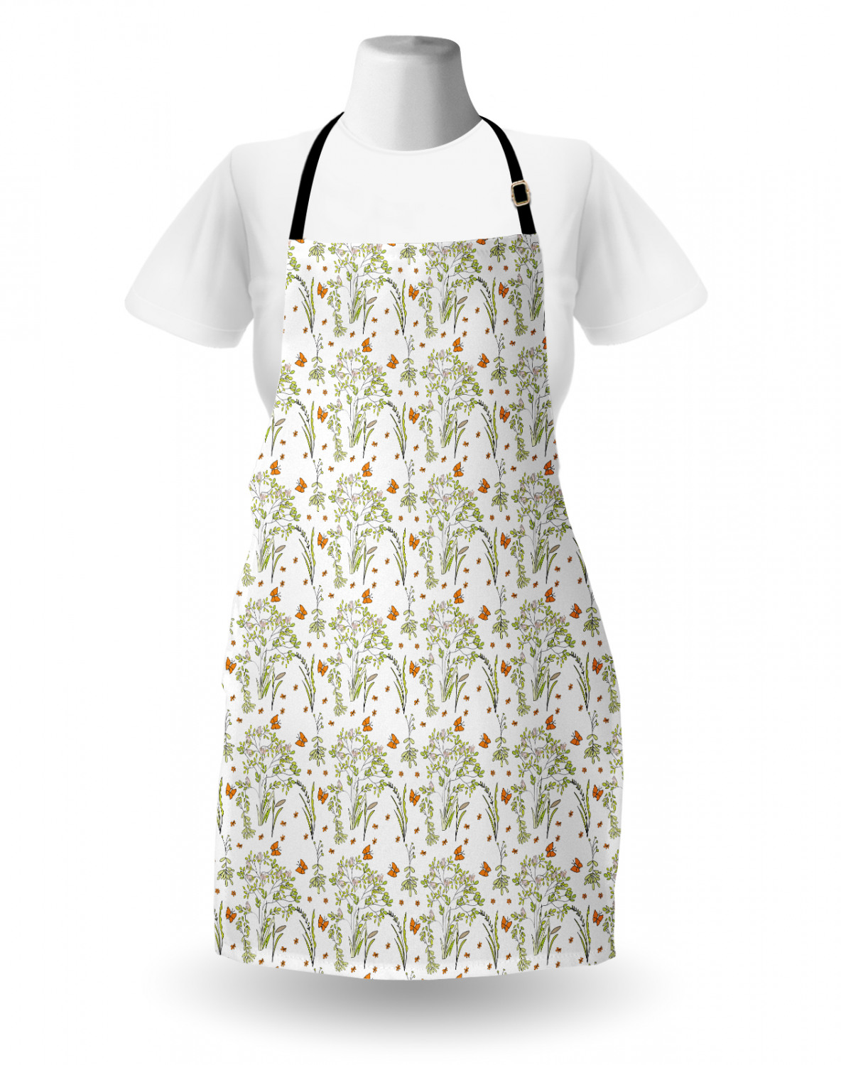 Ambesonne Apron Bib with Adjustable Black Strap Garden Cooking Standard Size - 第 23/144 張圖片