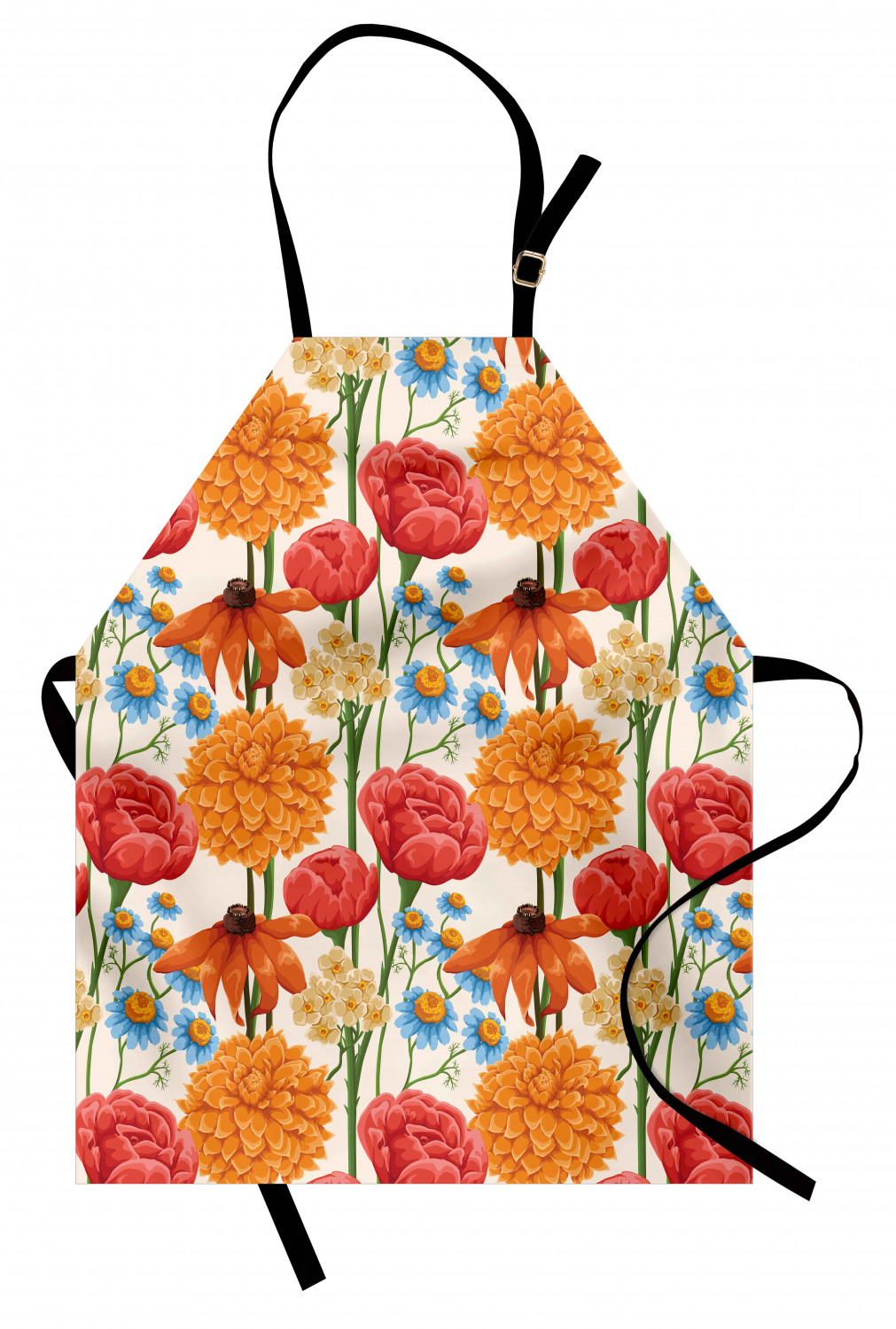 Ambesonne Apron Bib with Adjustable Black Strap Garden Cooking Standard Size - 第 7/144 張圖片