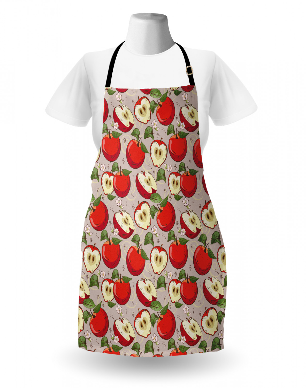 Ambesonne Apron Bib with Adjustable Black Strap Garden Cooking Standard Size - 第 122/144 張圖片