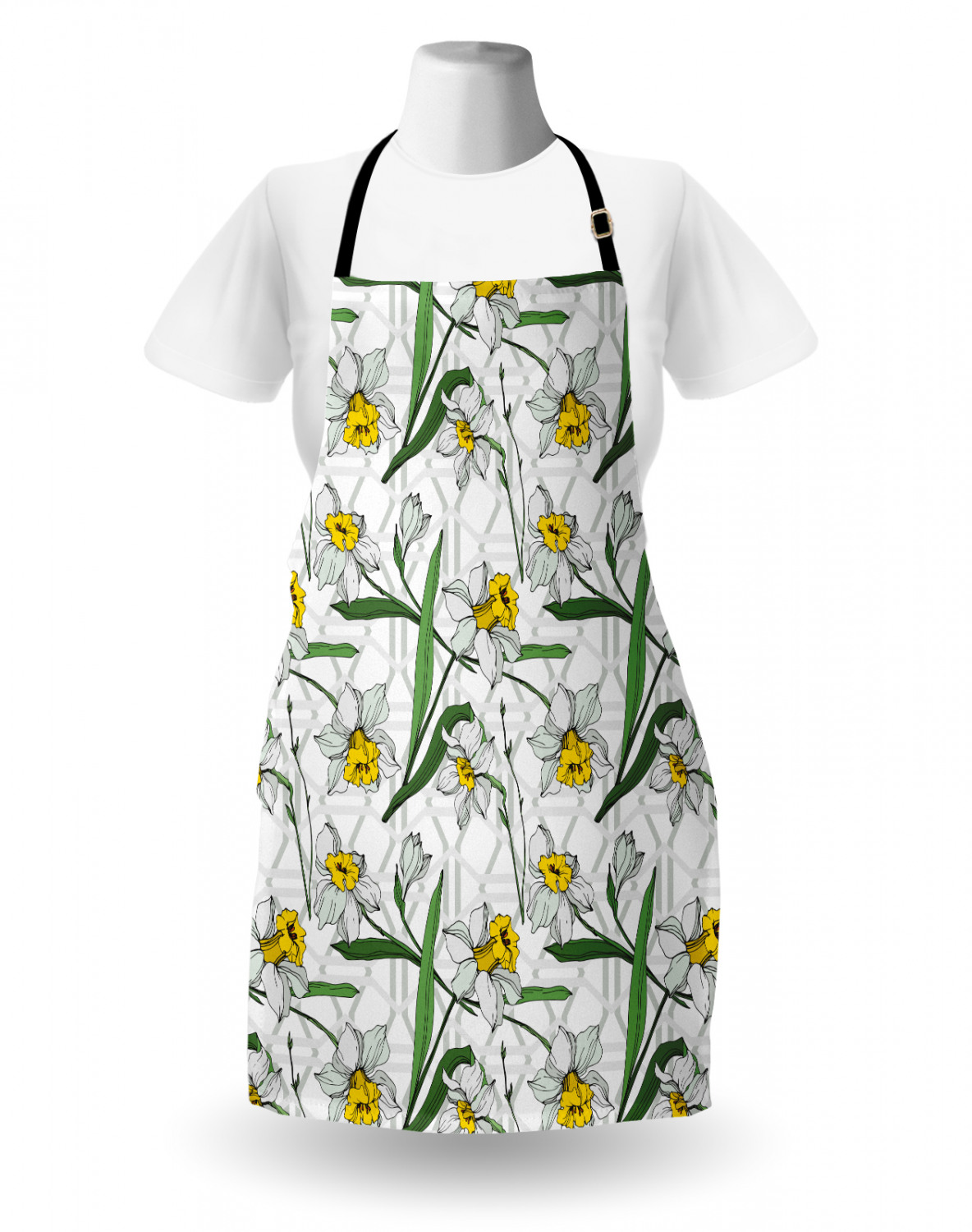 Ambesonne Apron Bib with Adjustable Black Strap Garden Cooking Standard Size - 第 65/144 張圖片