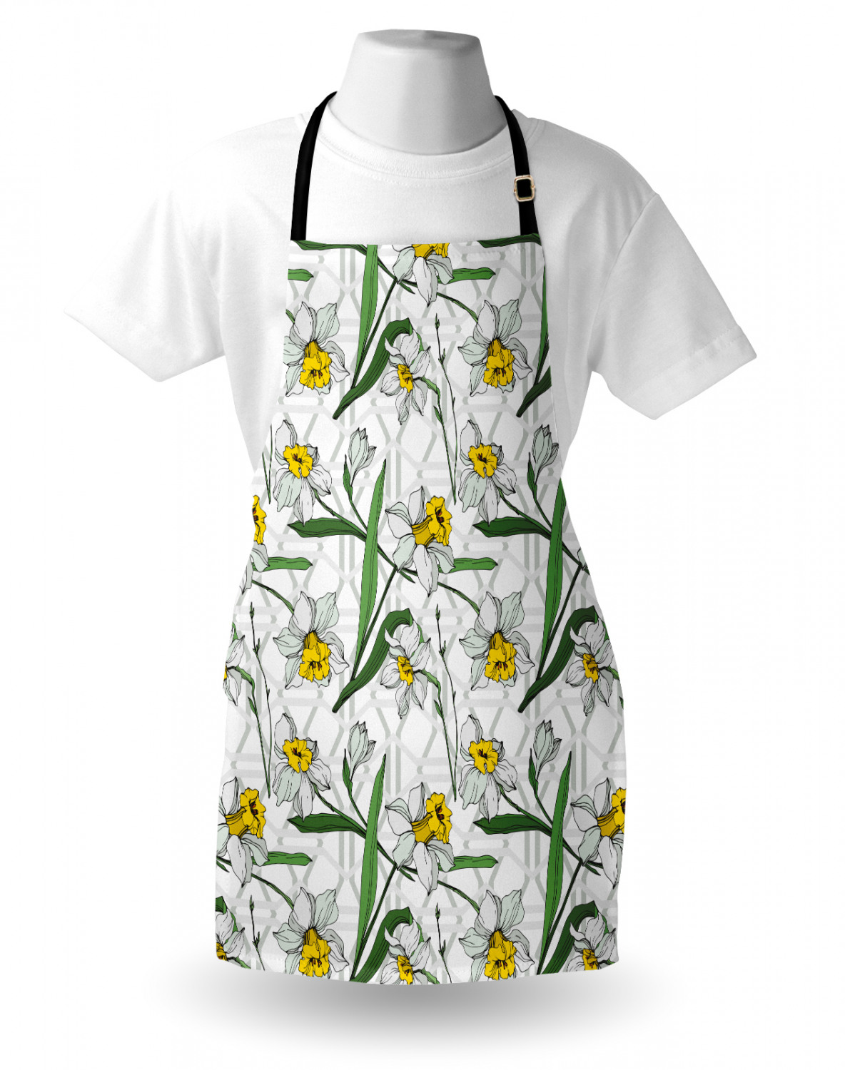 Ambesonne Apron Bib with Adjustable Black Strap Garden Cooking Standard Size - 第 66/144 張圖片