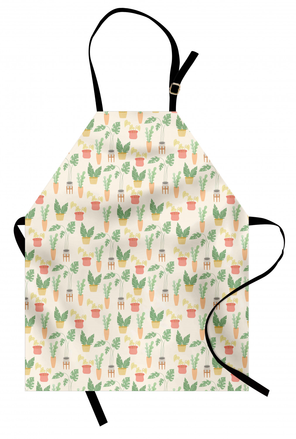 Ambesonne Apron Bib with Adjustable Black Strap Garden Cooking Standard Size - 第 34/144 張圖片