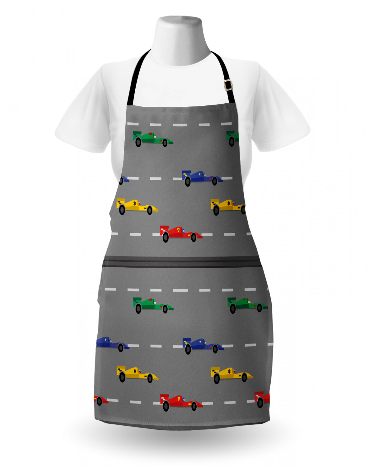 Apron Bib with Adjustable Strap for Gardening Unisex Standard Size Ambesonne