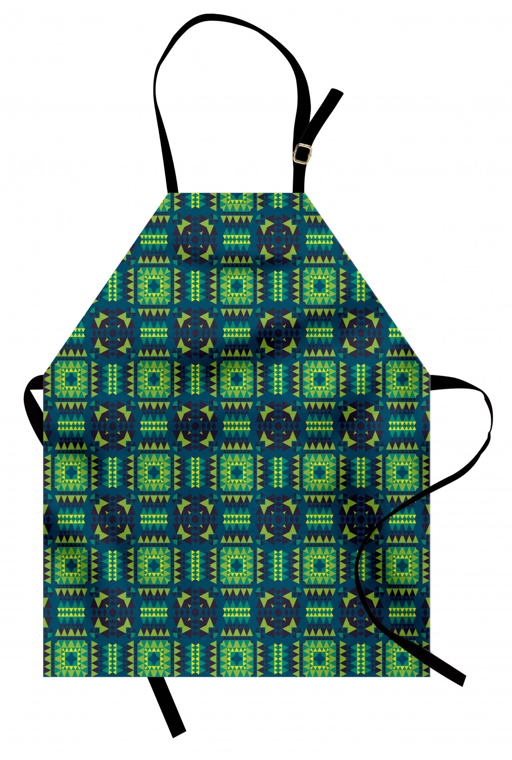 Apron Bib Adjustable Black Strap for Garden Cooking Standard Size Ambesonne