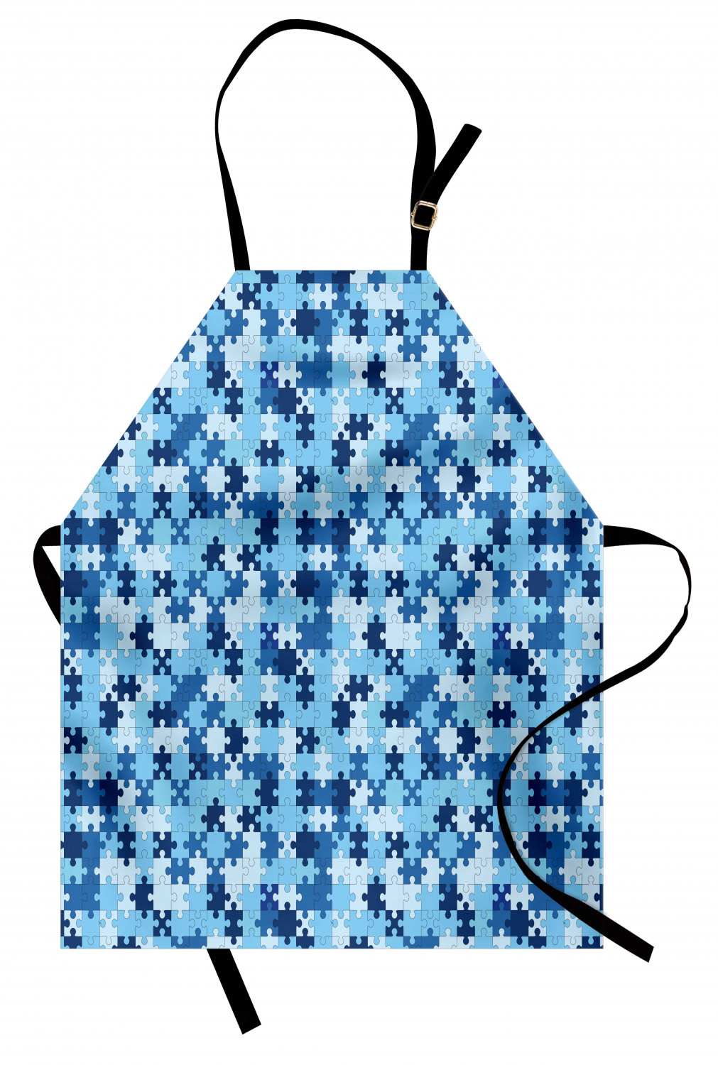 Apron Bib Adjustable Black Strap for Garden Cooking Standard Size Ambesonne