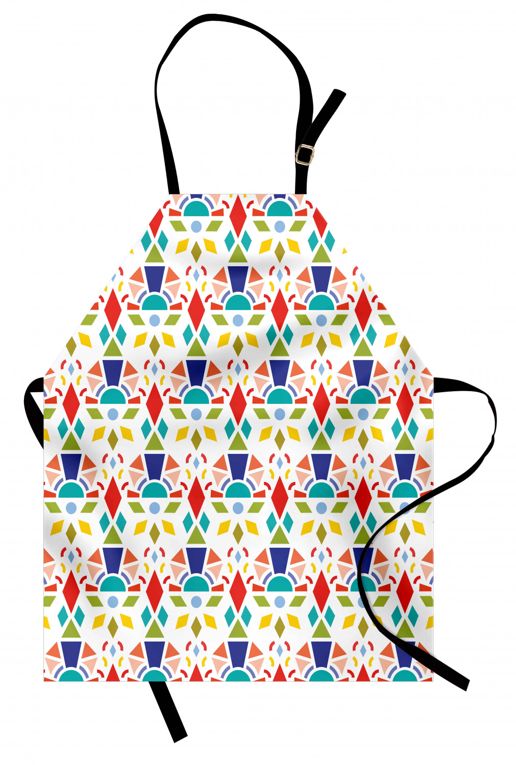 Apron Bib Adjustable Black Strap for Garden Cooking Standard Size Ambesonne