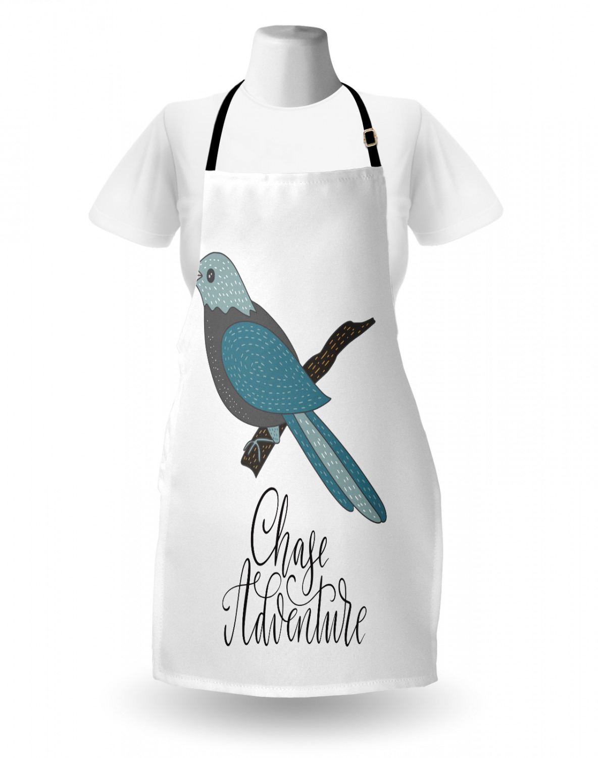 Apron with Adjustable Neck Strap Gardening Cooking Unisex Outdoor Use Ambesonne