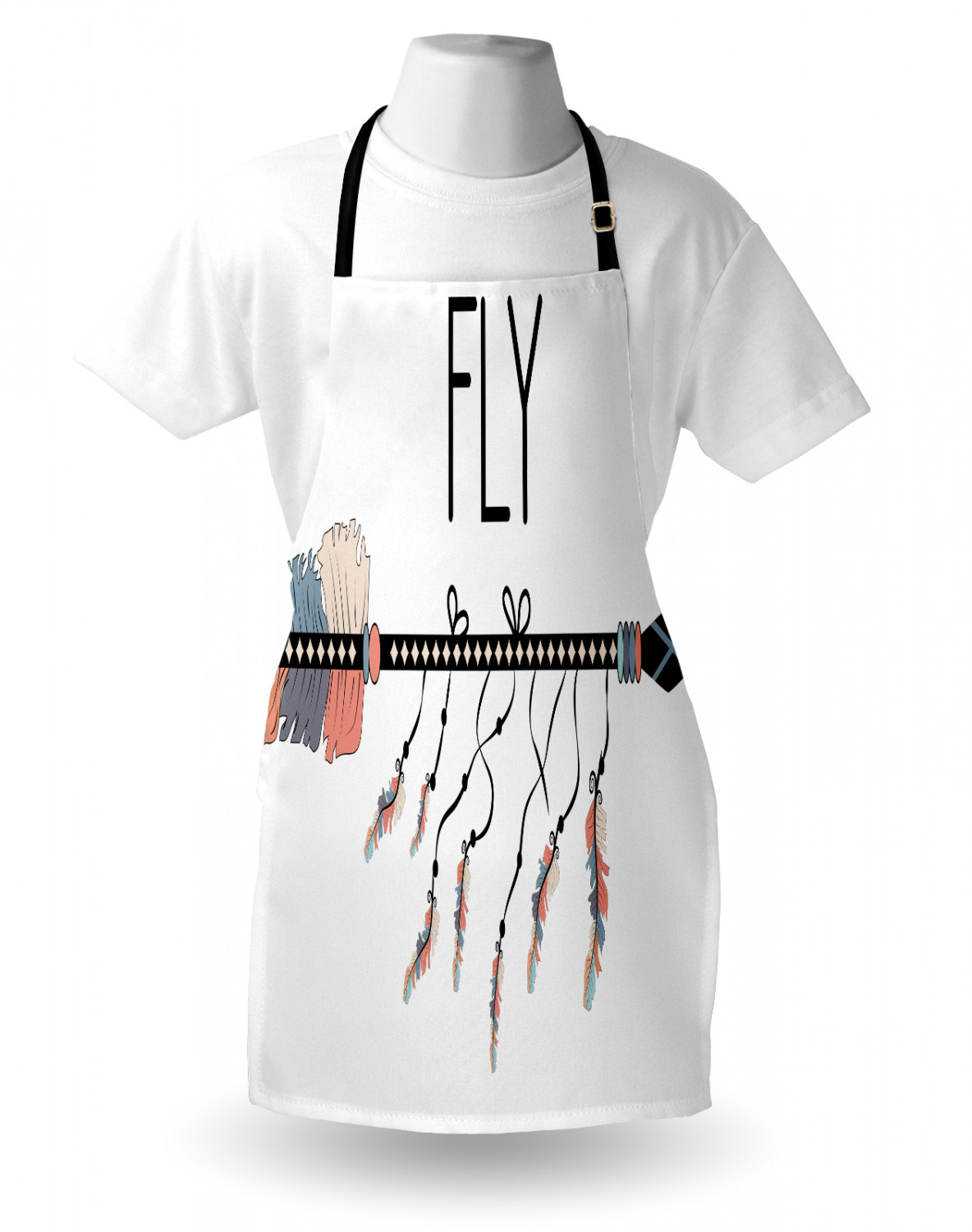 Apron with Adjustable Neck Strap Gardening Cooking Unisex Outdoor Use Ambesonne