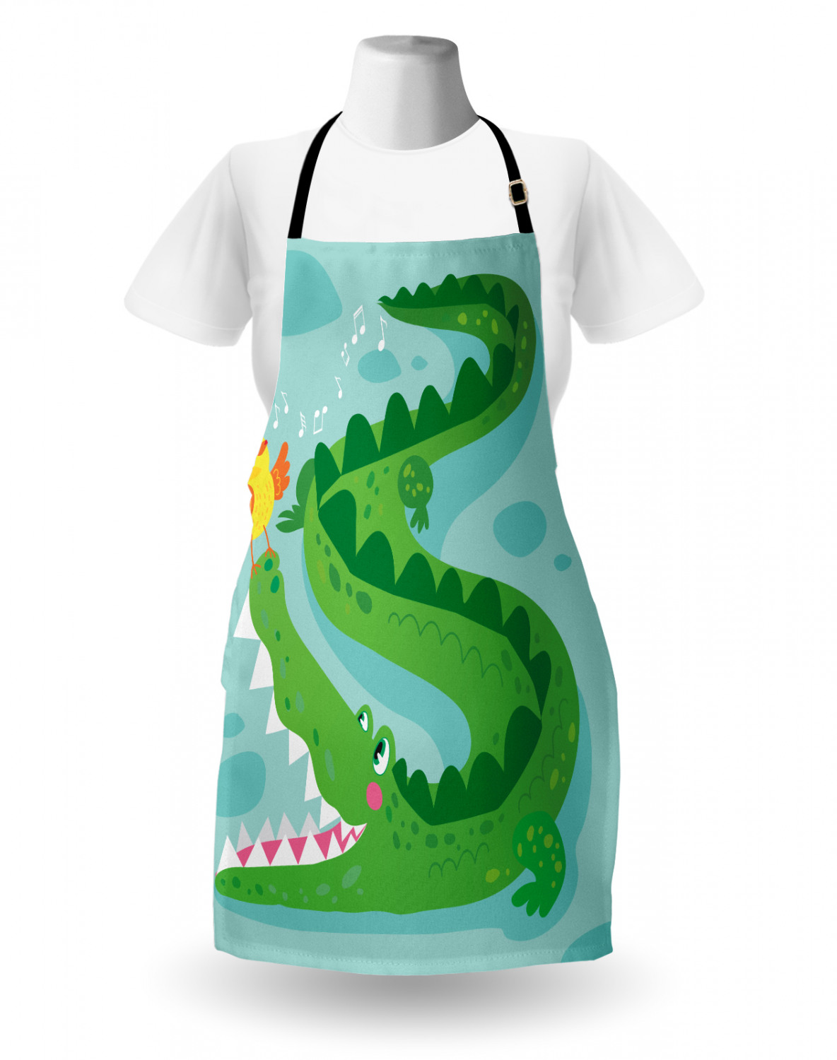 Ambesonne Indoor Use Apron Bib Adjustable Neck Strap for Gardening and Cooking