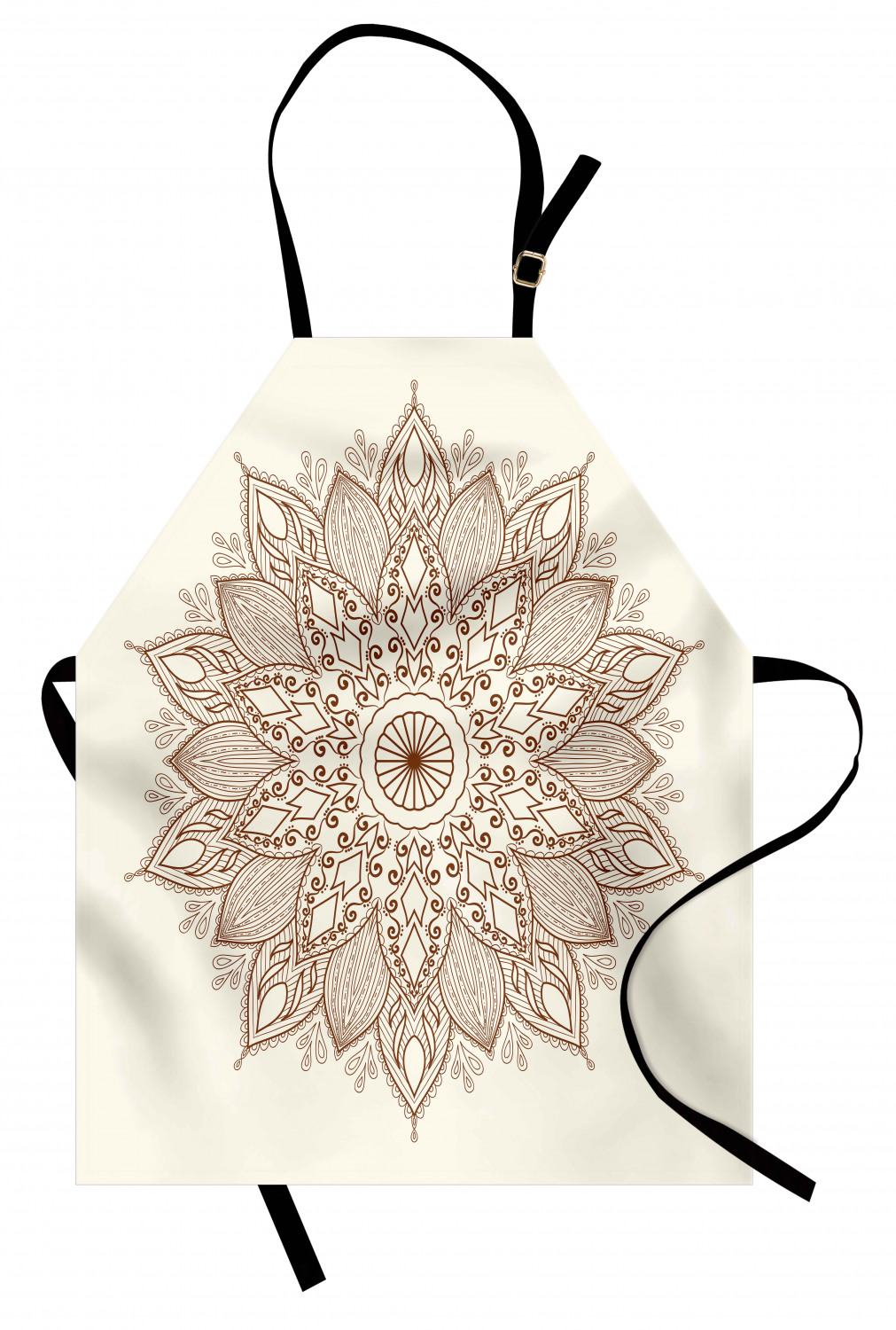 Ambesonne Retro Apron Unisex Kitchen Bib with Adjustable Neck Cooking Baking