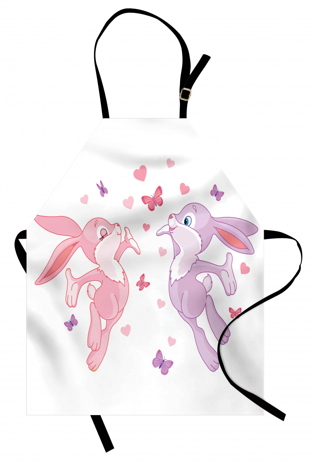 Ambesonne Hearts Kids Apron Boys Girls Apron Bib Cooking & Painting