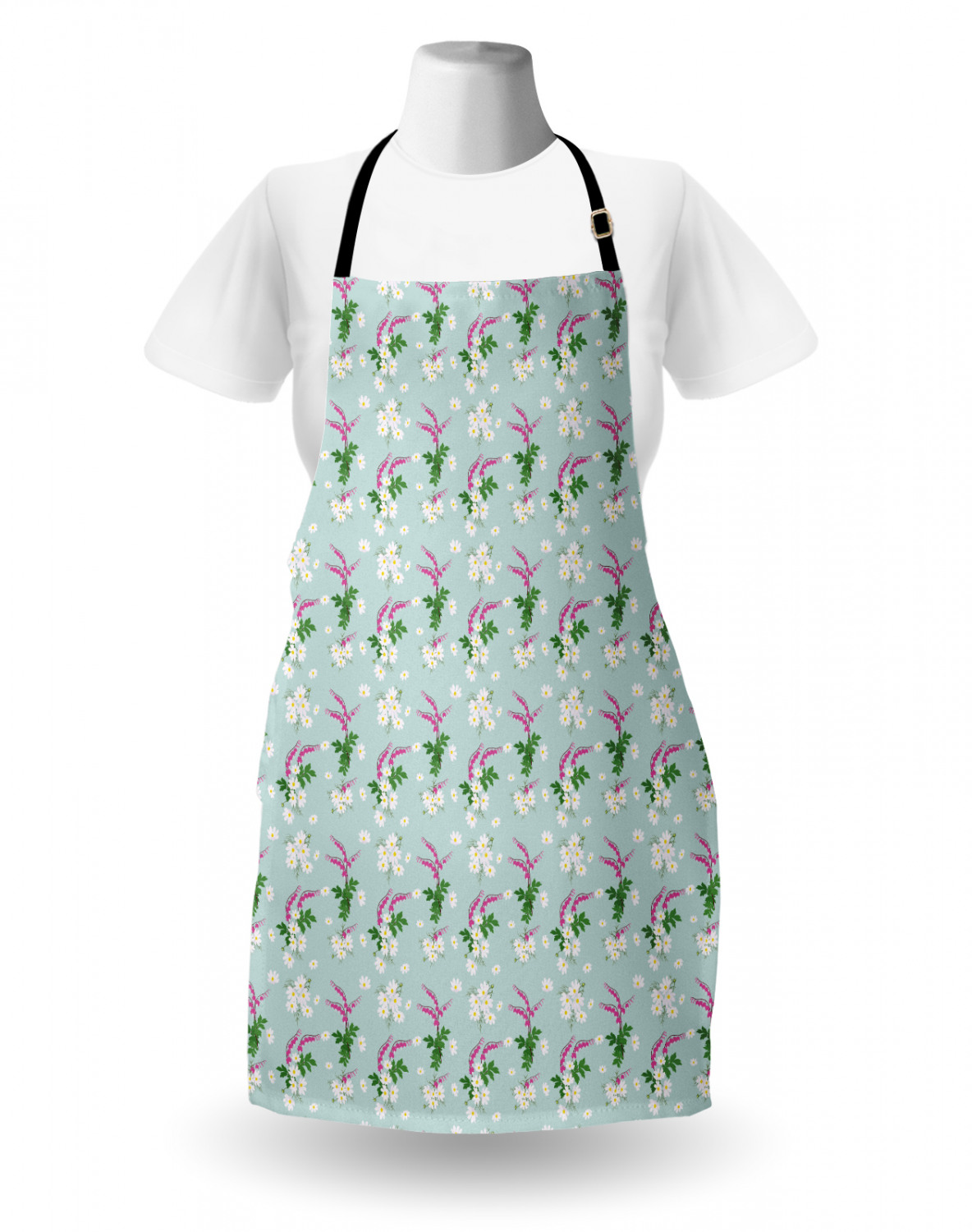 Ambesonne Apron with Adjustable Black Strap for Garden Cooking Standard Size - Picture 92 of 120