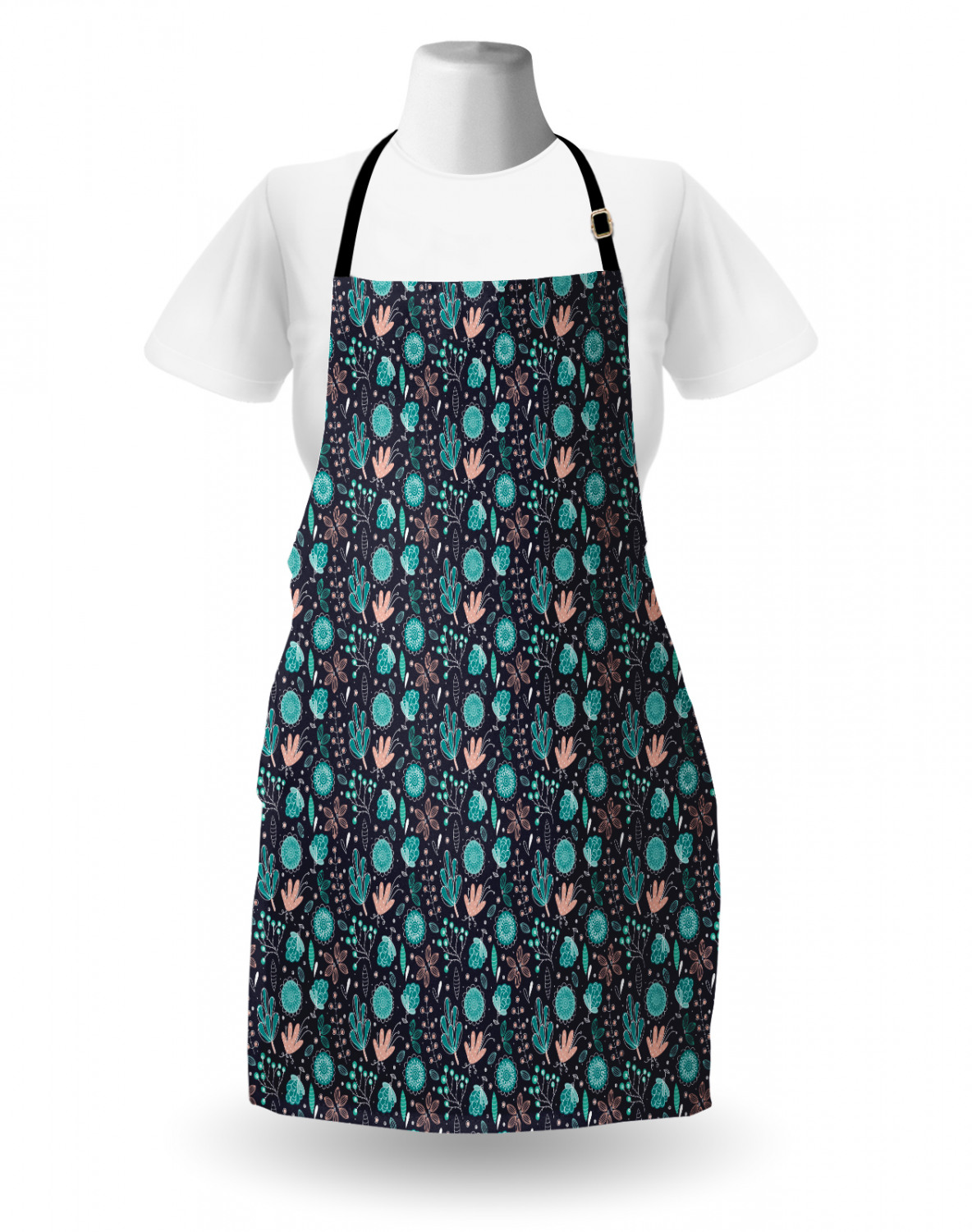 Ambesonne Apron with Adjustable Black Strap for Garden Cooking Standard Size - Picture 23 of 120