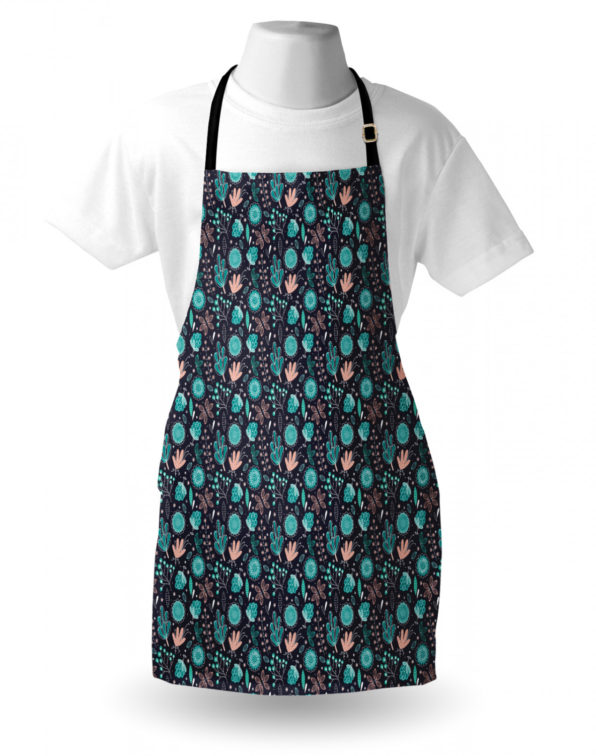 Ambesonne Apron with Adjustable Black Strap for Garden Cooking Standard Size - Picture 24 of 120