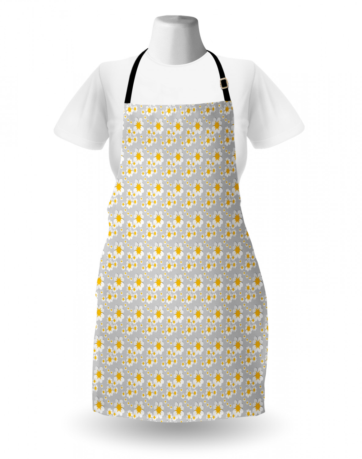Ambesonne Apron with Adjustable Black Strap for Garden Cooking Standard Size - Picture 110 of 120