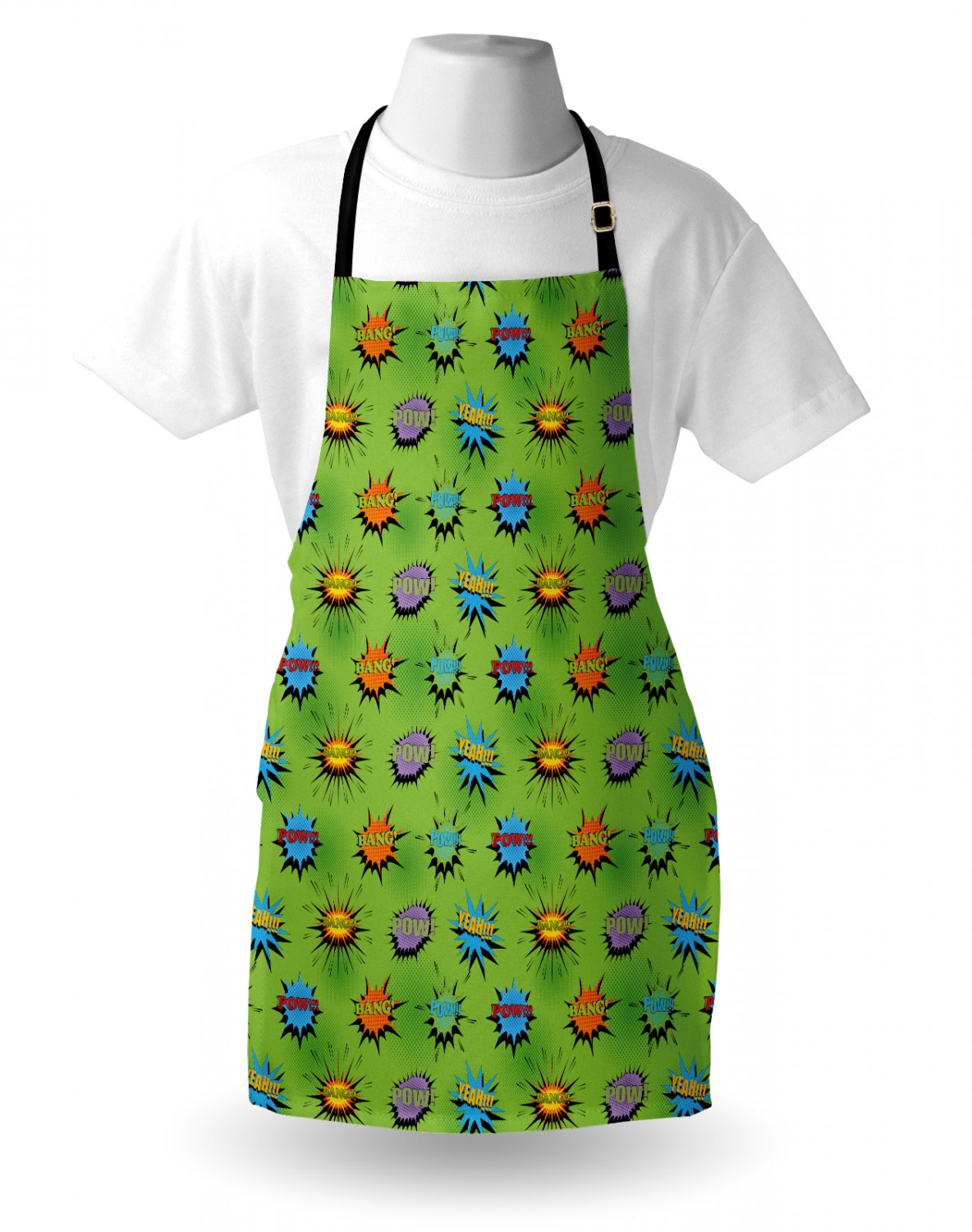 Ambesonne Apron with Adjustable Black Strap for Garden Cooking Standard Size - Picture 48 of 120